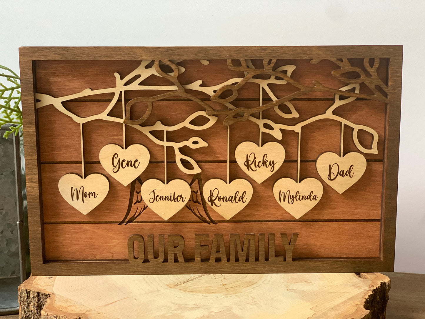 Personalized Family Tree Sign
