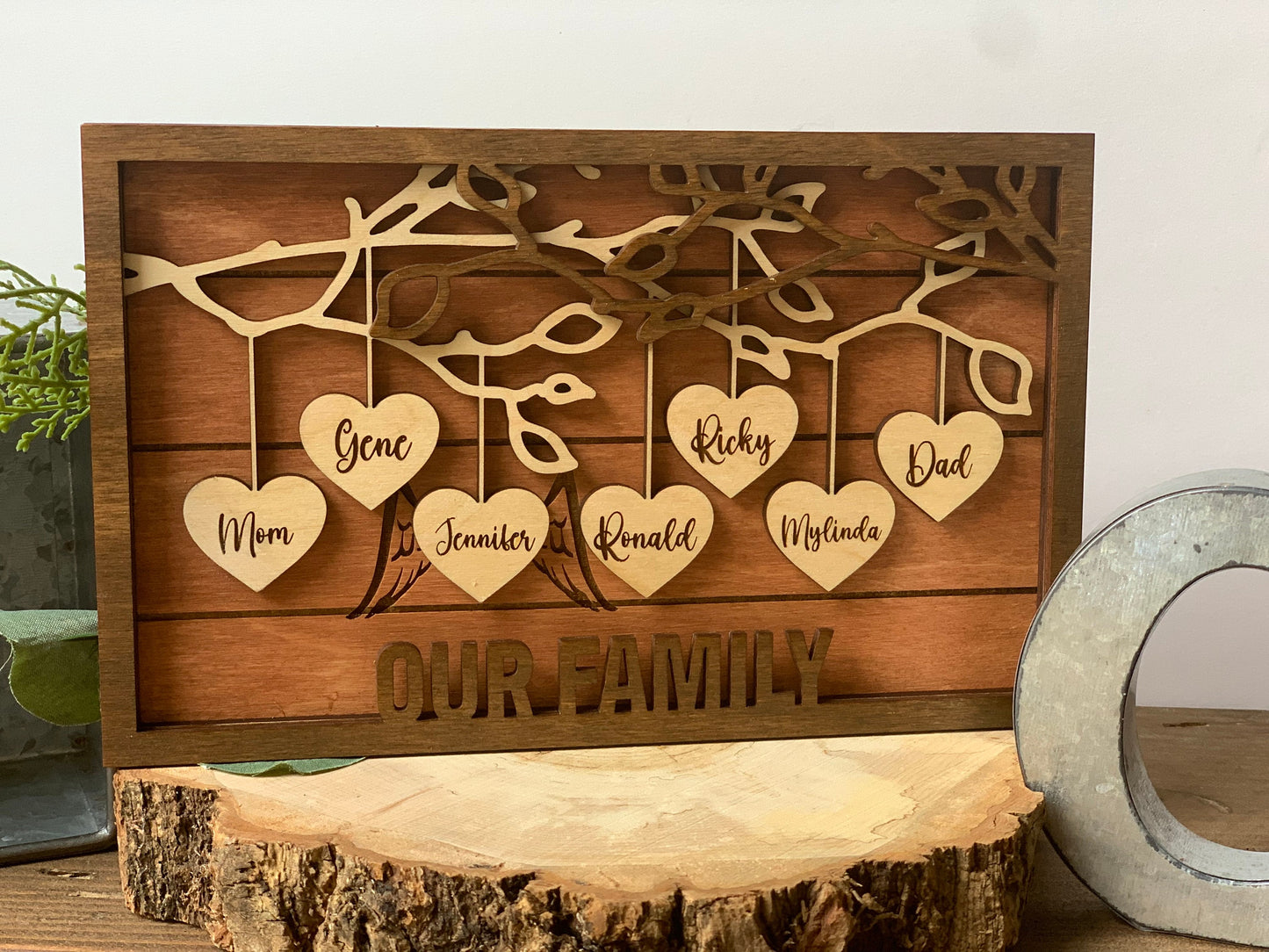 Personalized Family Tree Sign