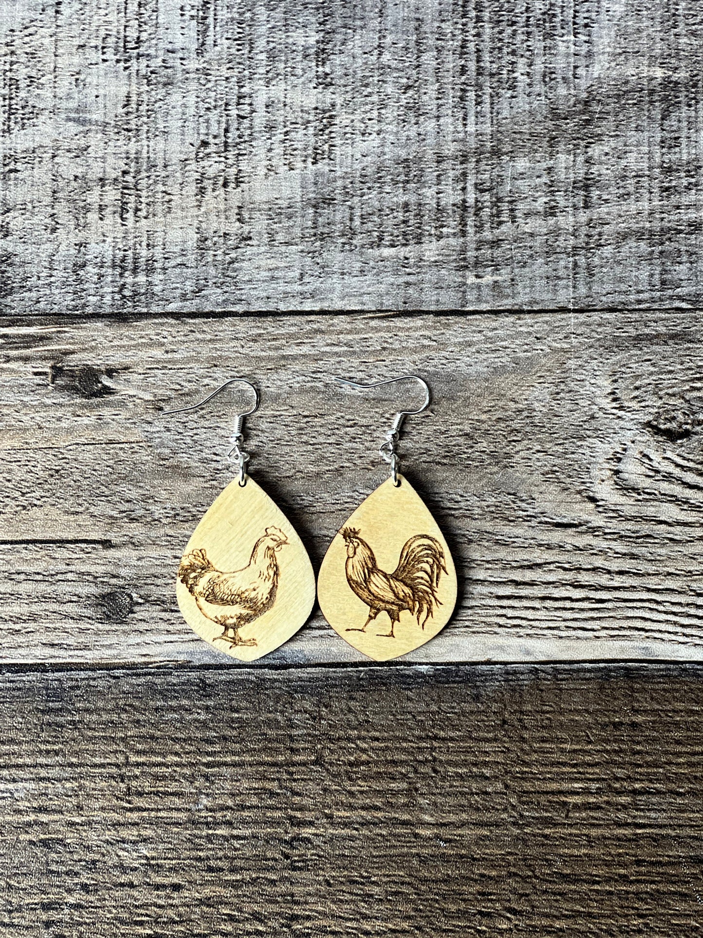 Chicken Earrings