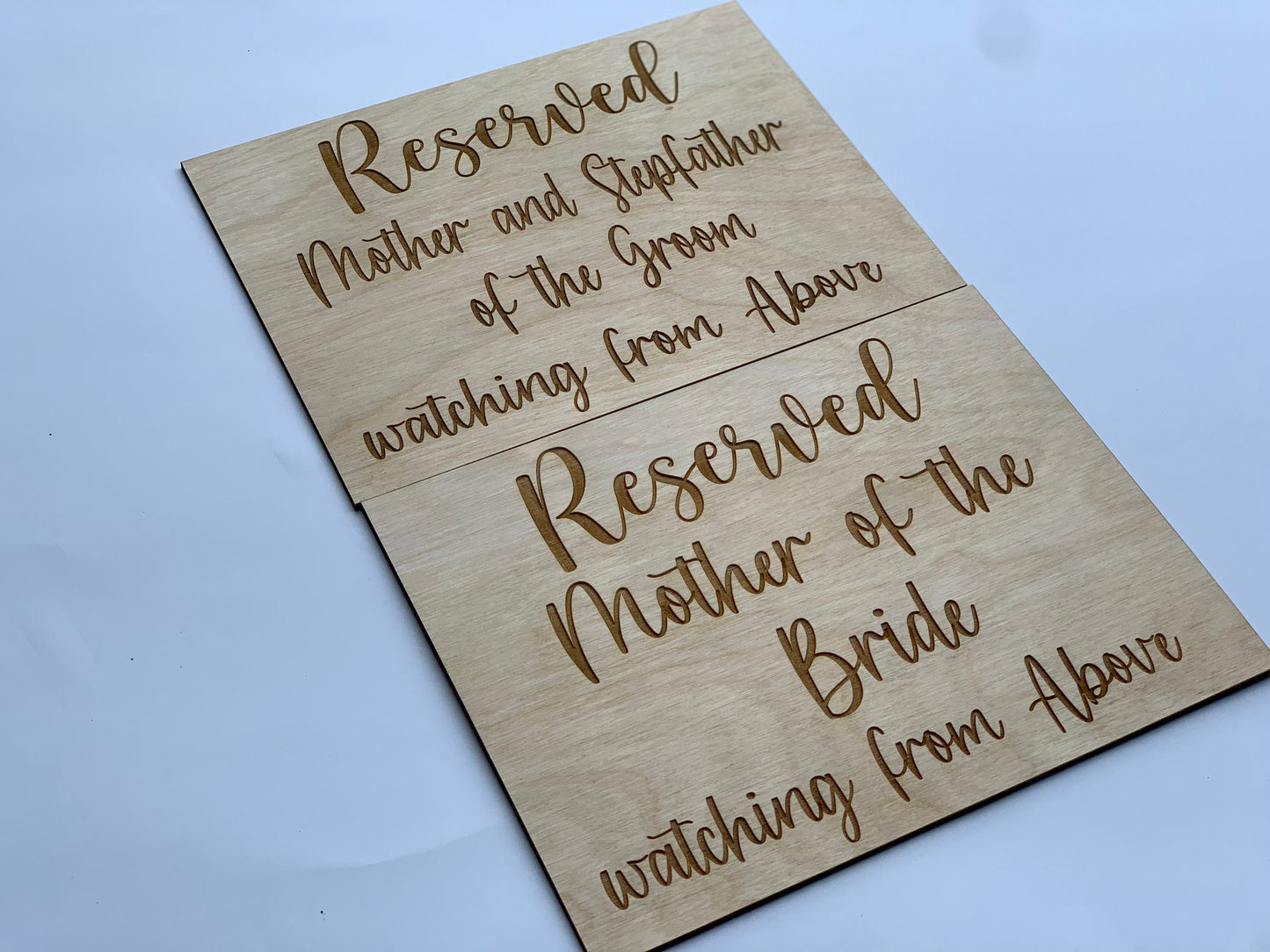 Reserved Wedding Sign