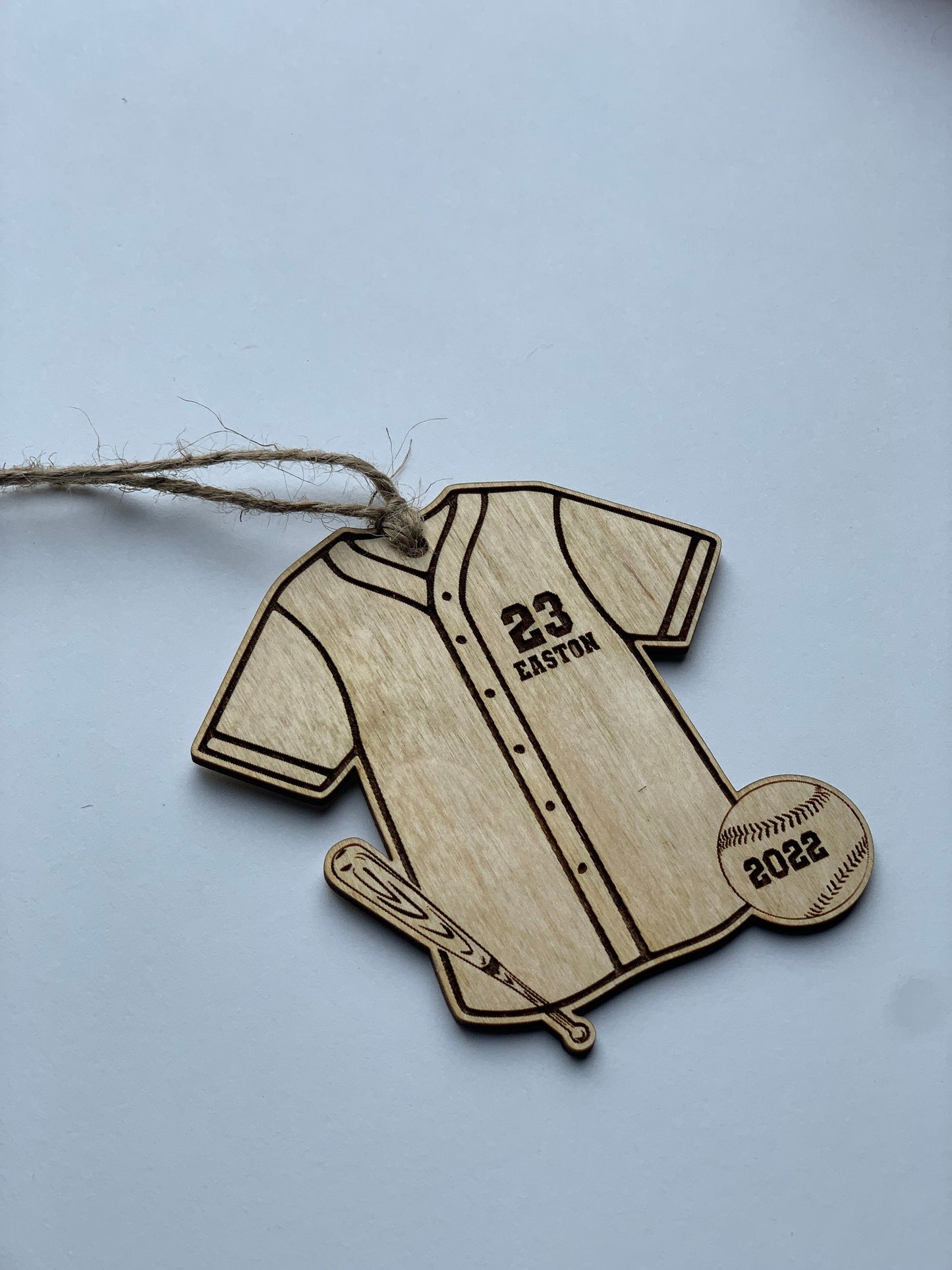 Baseball Jersey Personalized Ornament