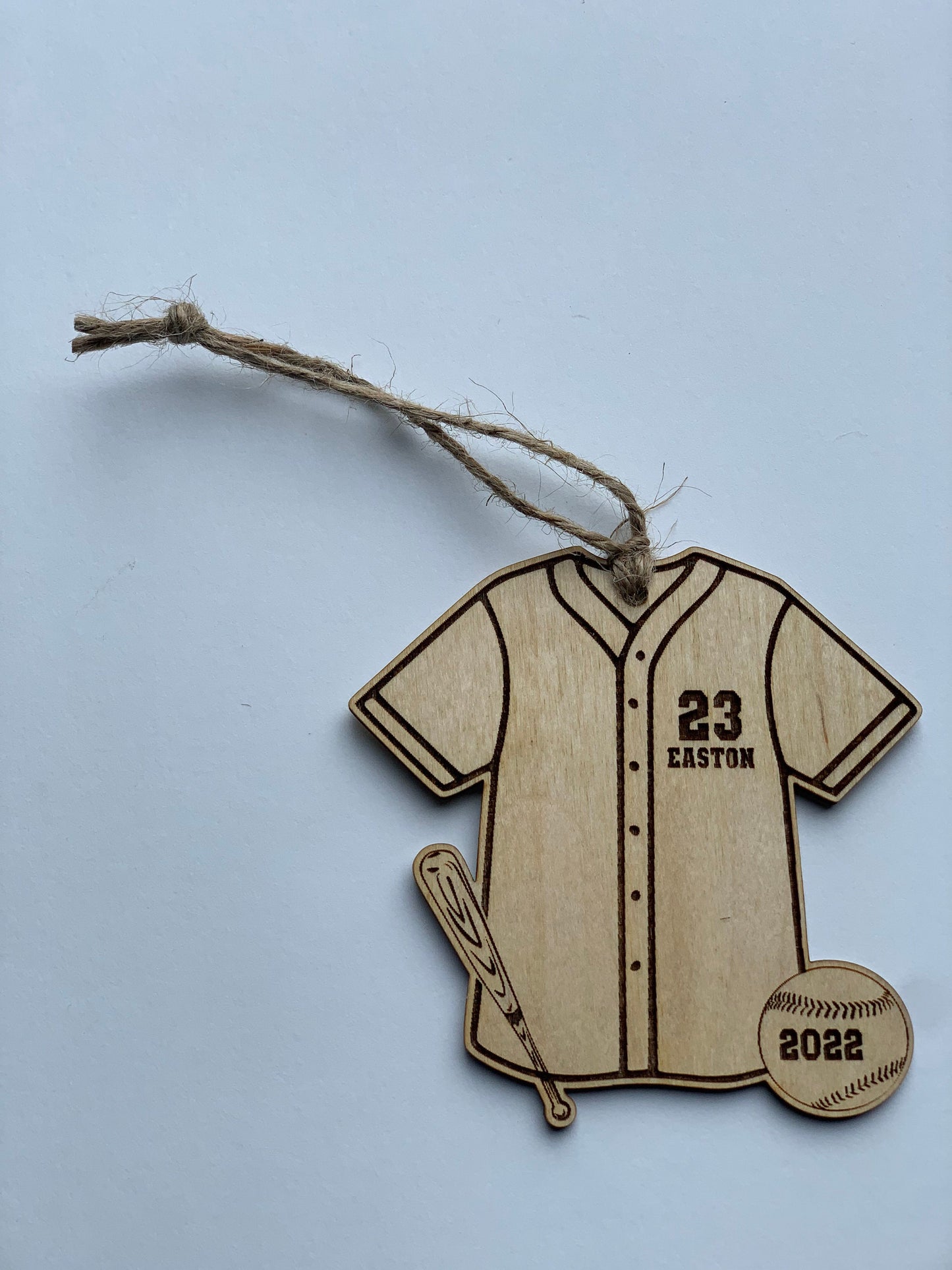 Baseball Jersey Personalized Ornament