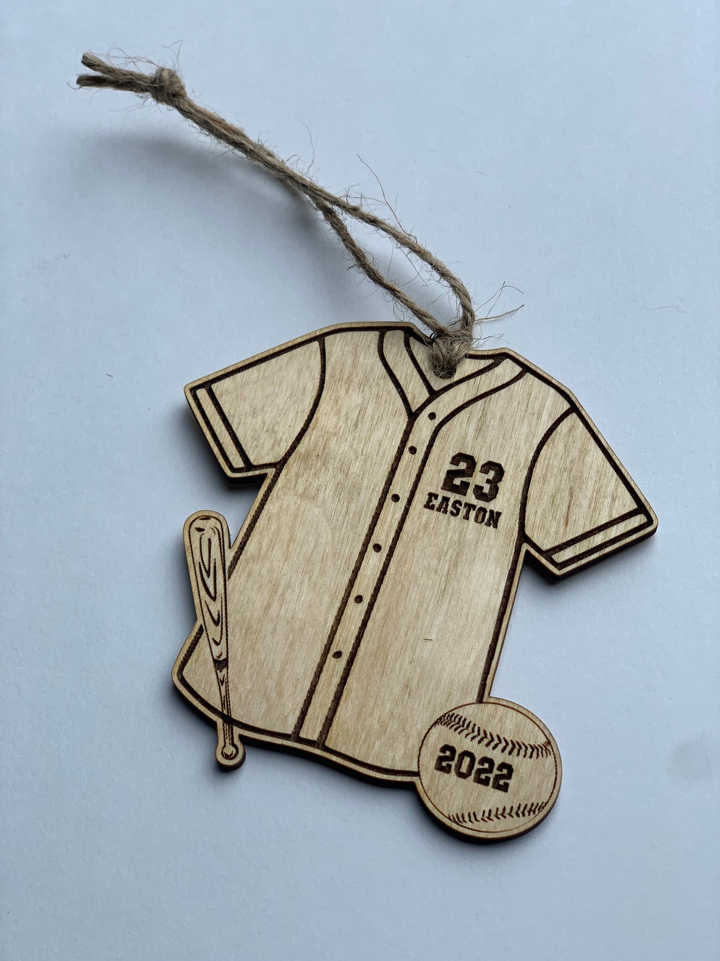 Baseball Jersey Personalized Ornament