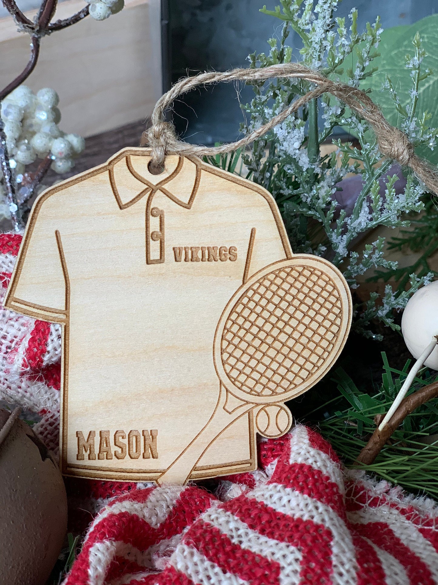 Tennis Custom Ornament