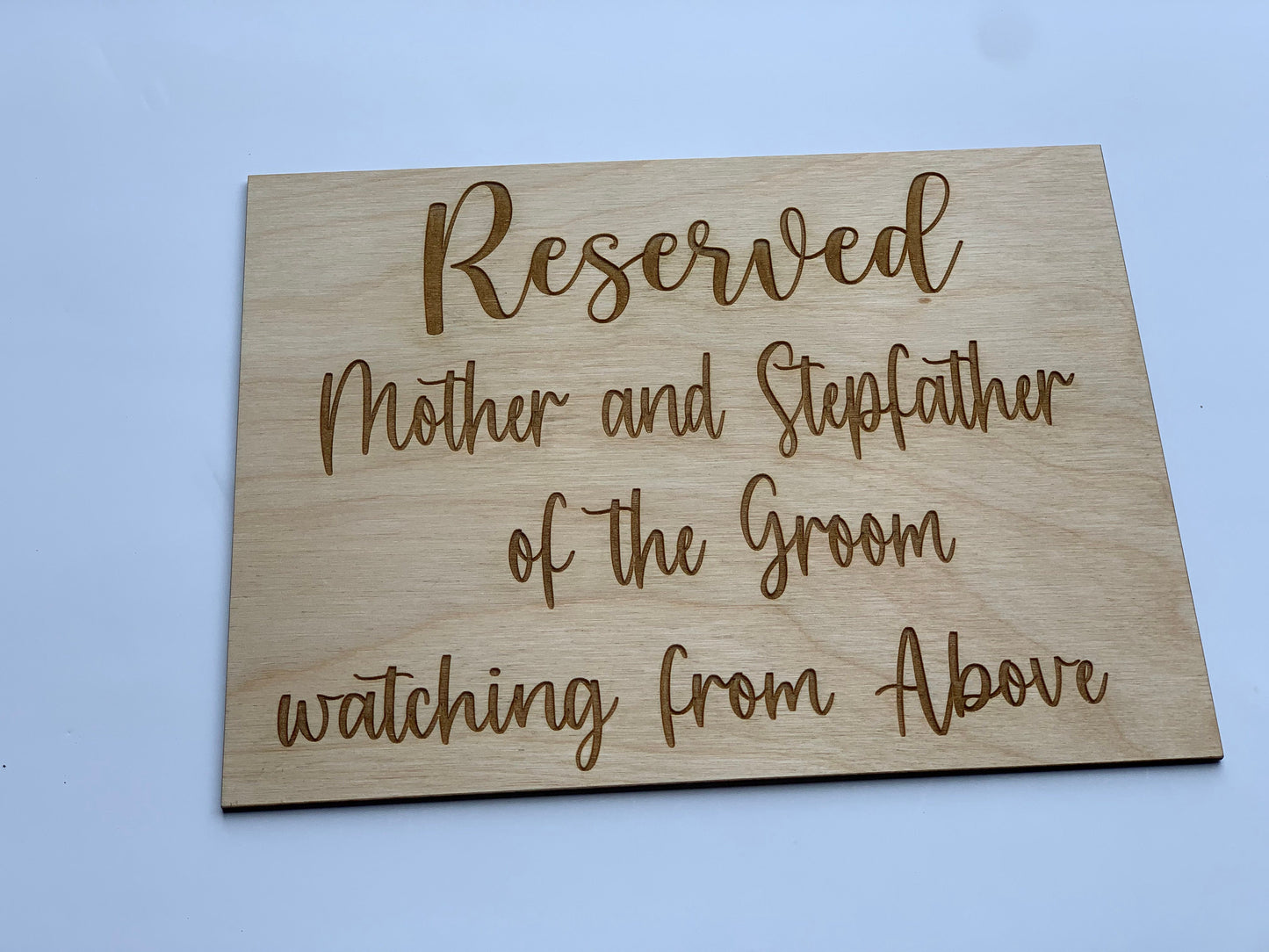 Reserved Wedding Sign