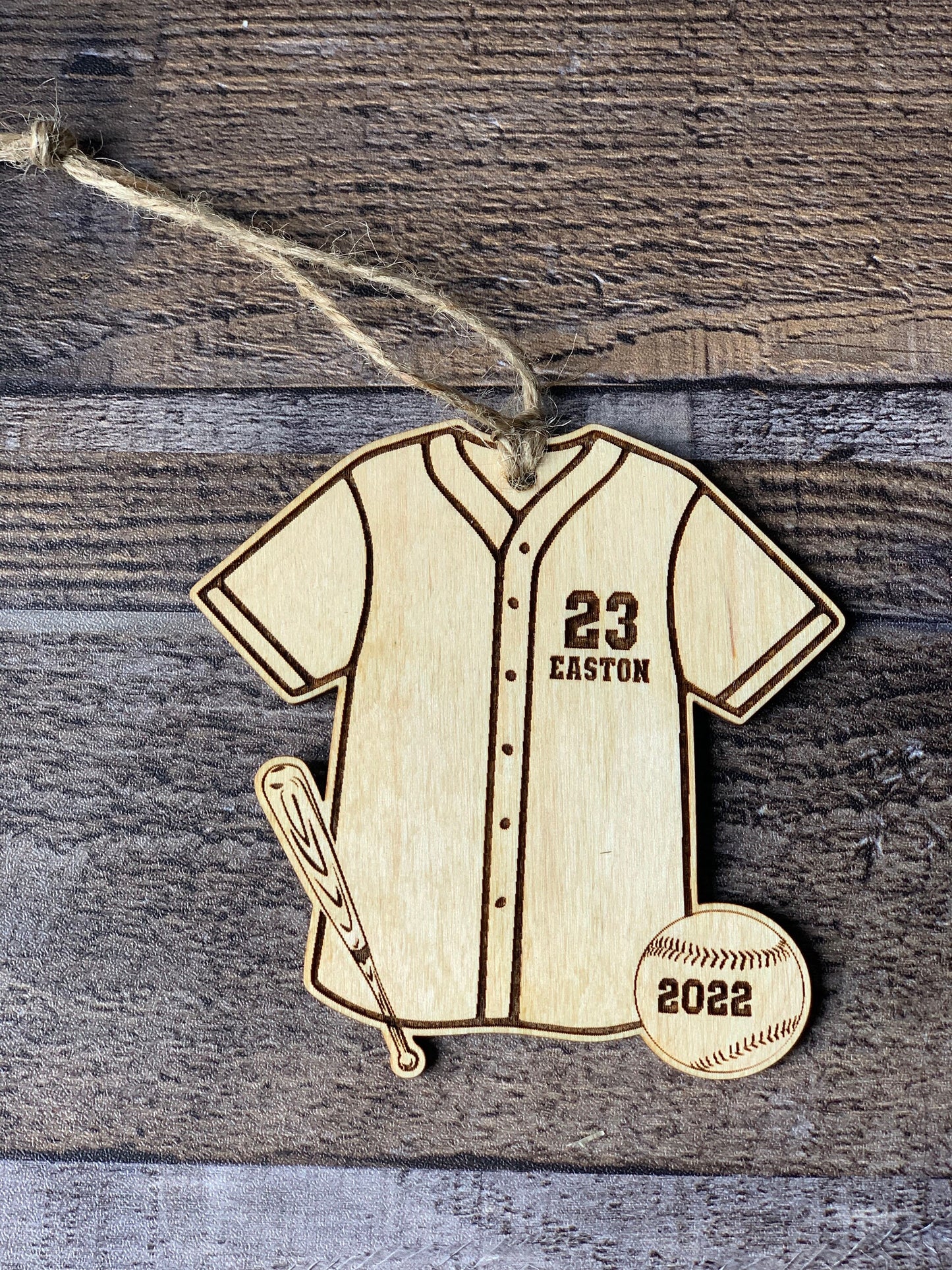 Baseball Jersey Personalized Ornament