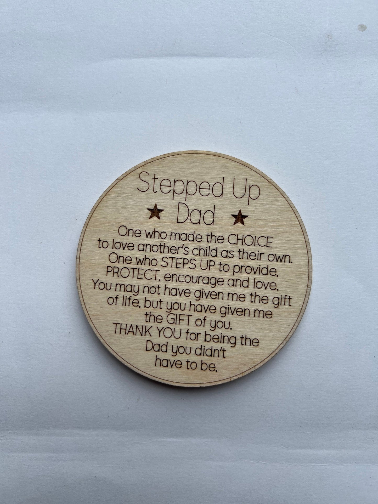 Step Dad Fridge Magnet and  Christmas Ornament