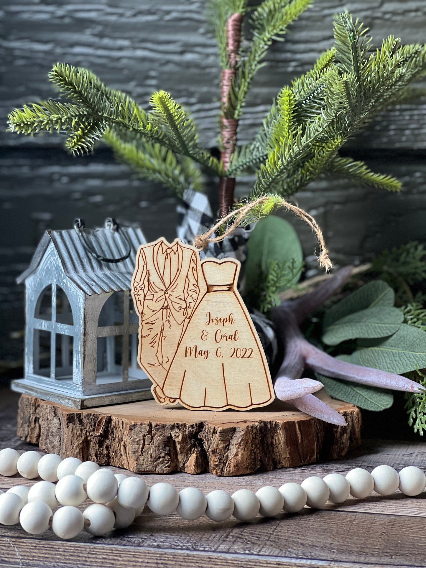 Engagement Christmas Ornament