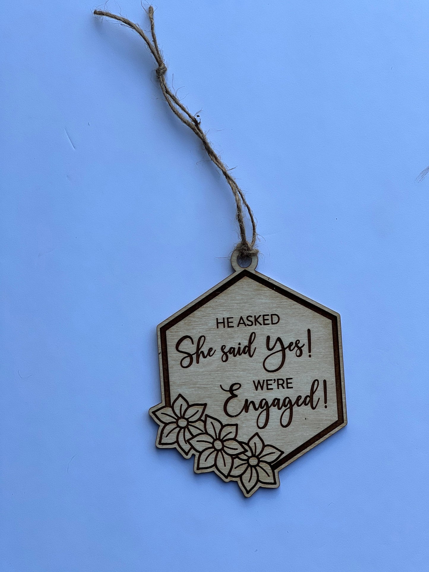 Engagement Christmas Ornament