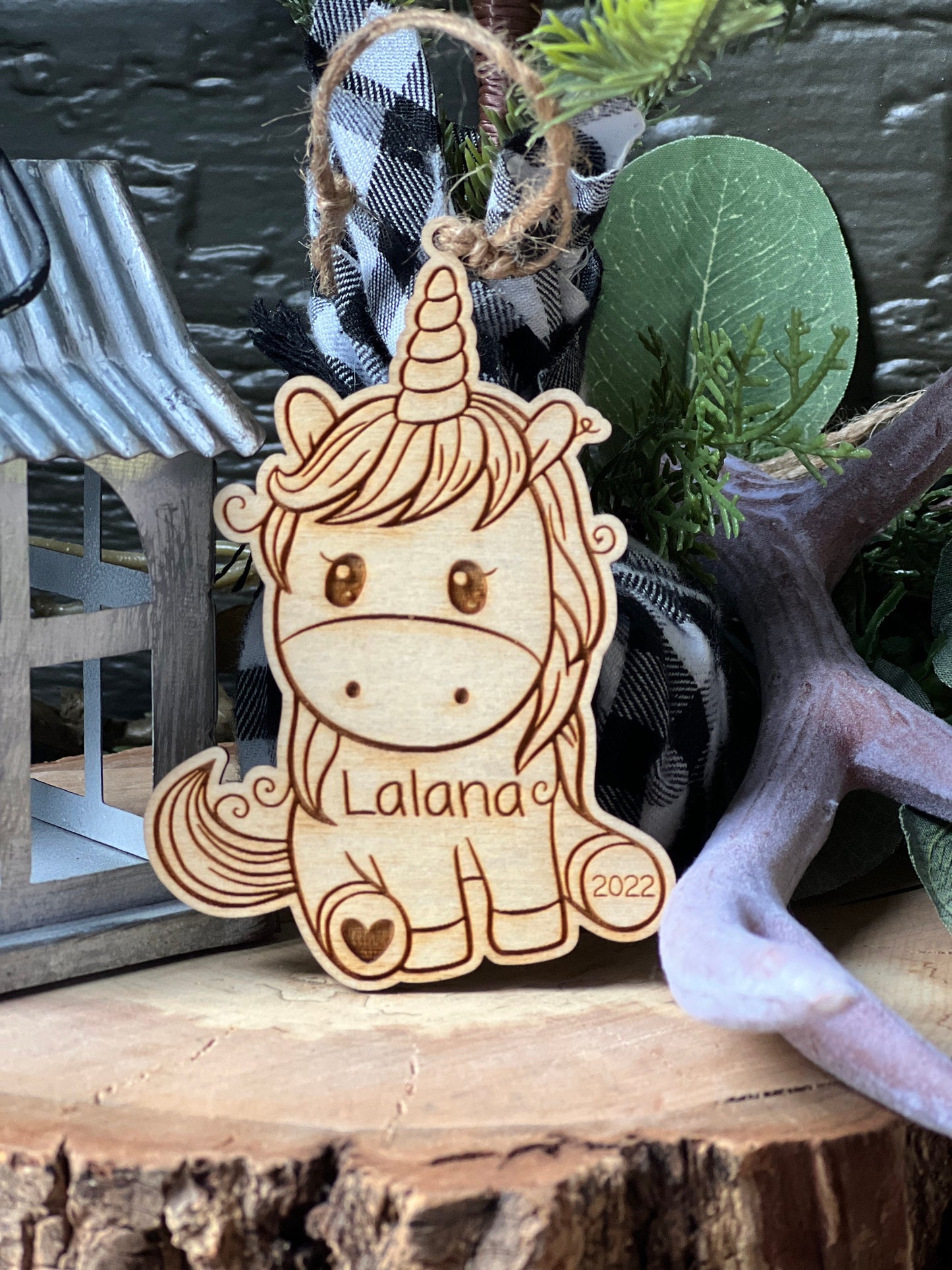 Unicorn Personalized Ornaments