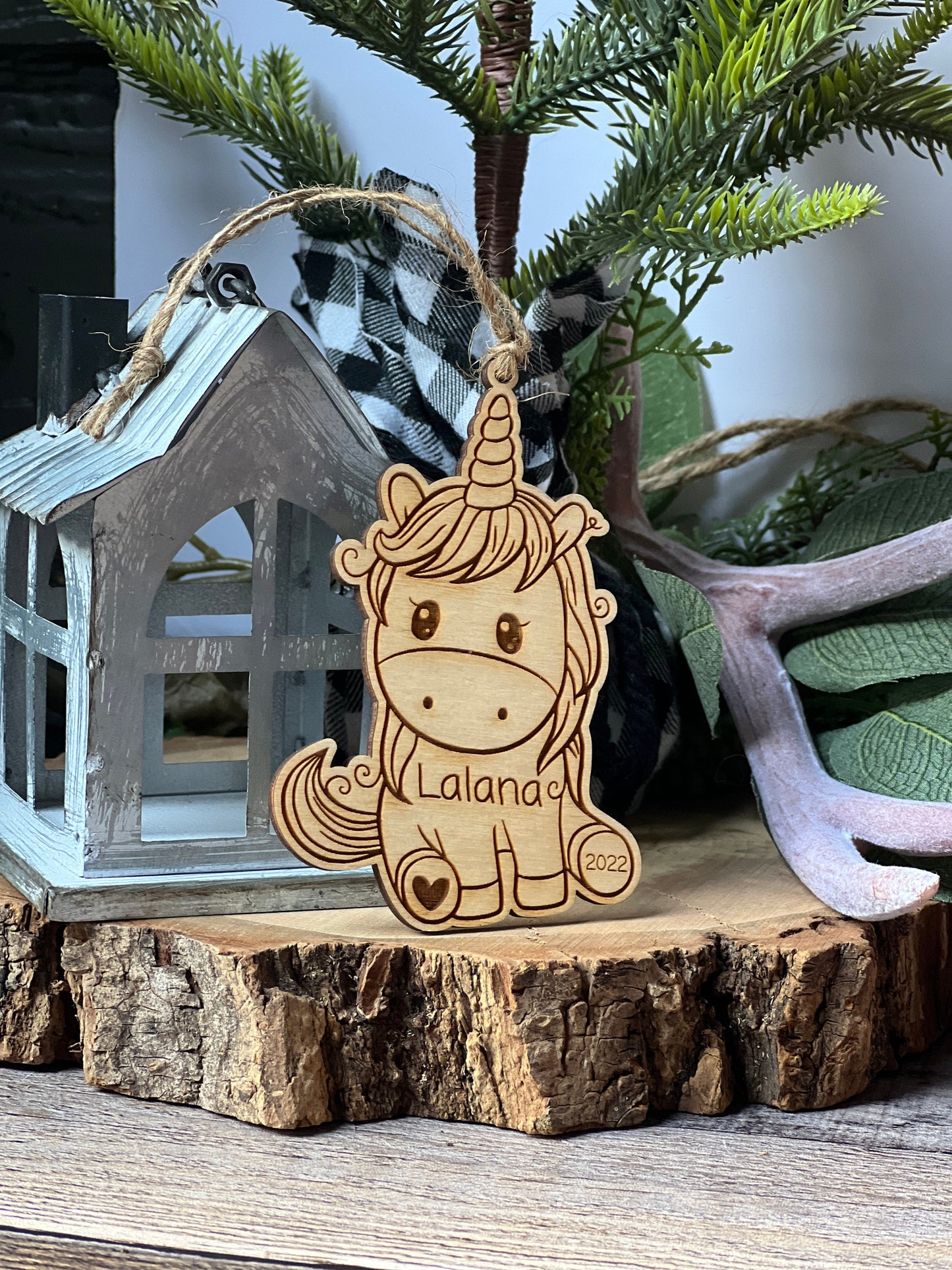 Unicorn Personalized Ornaments