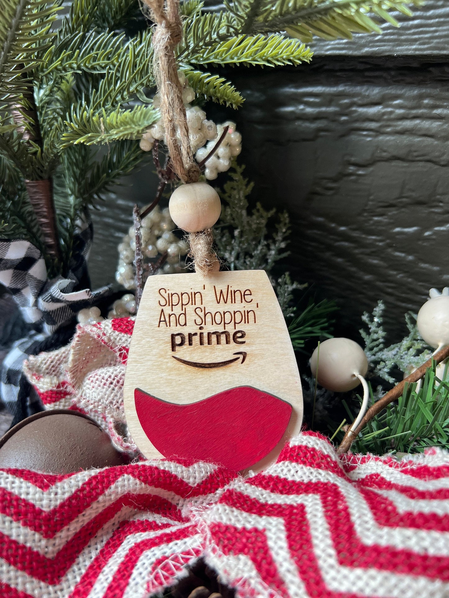 Wine Christmas Ornaments