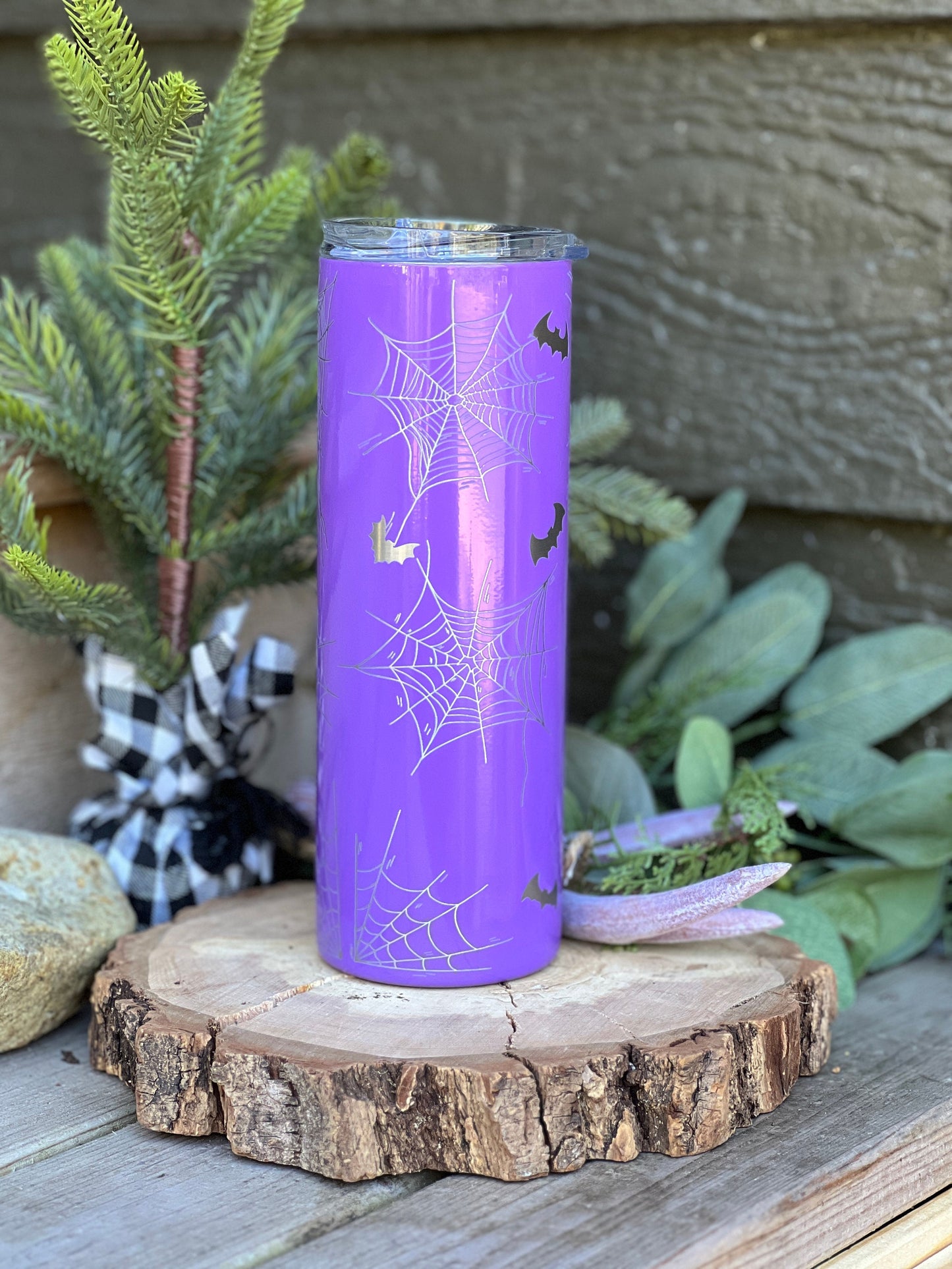 Halloween Laser Engraved Coffee Tumbler