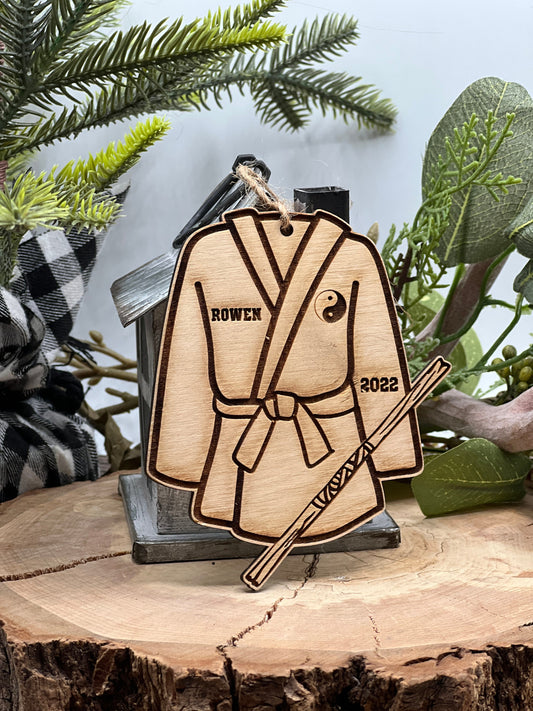 Karate Ornament
