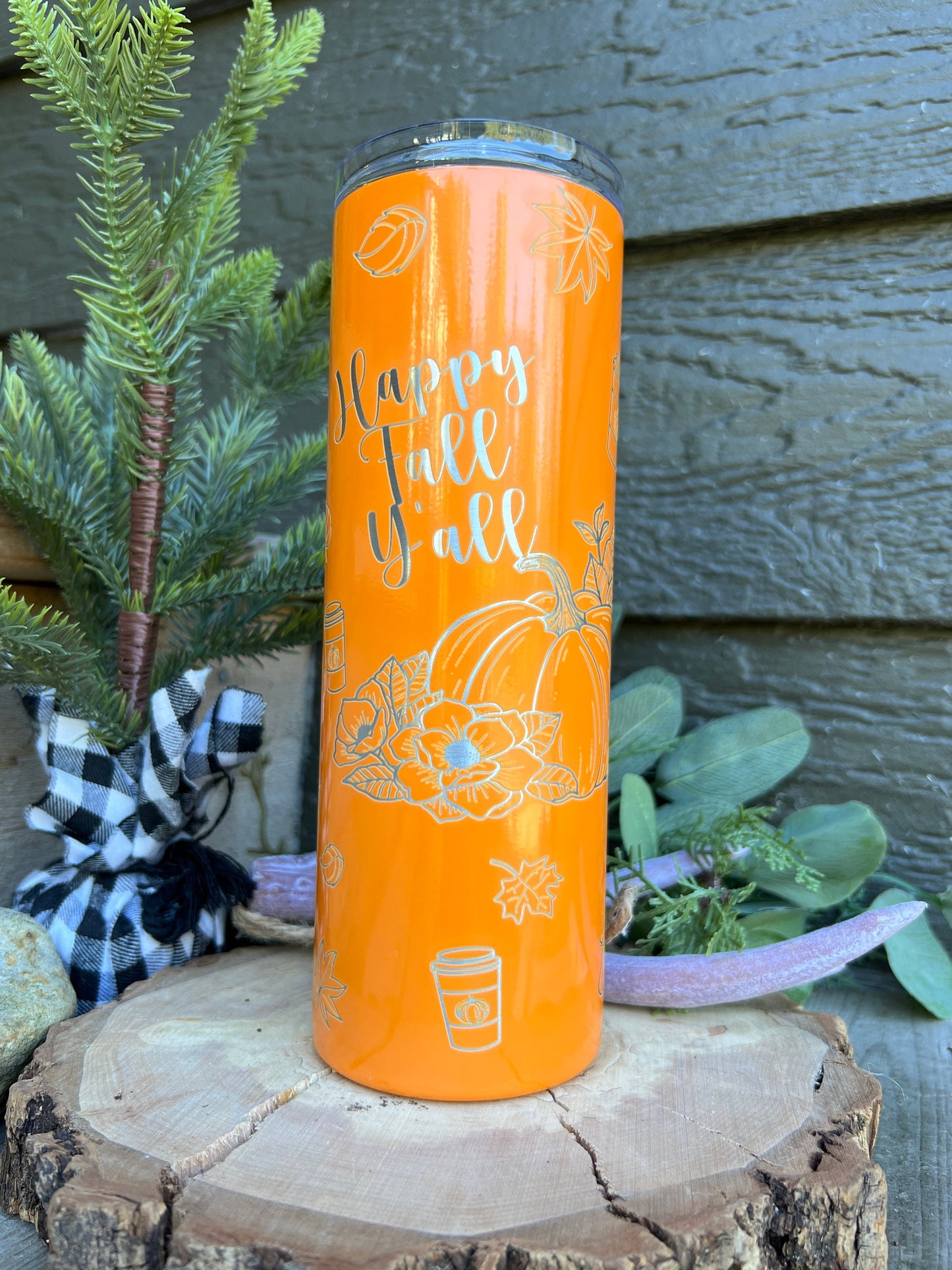 Halloween Laser Engraved Coffee Tumbler