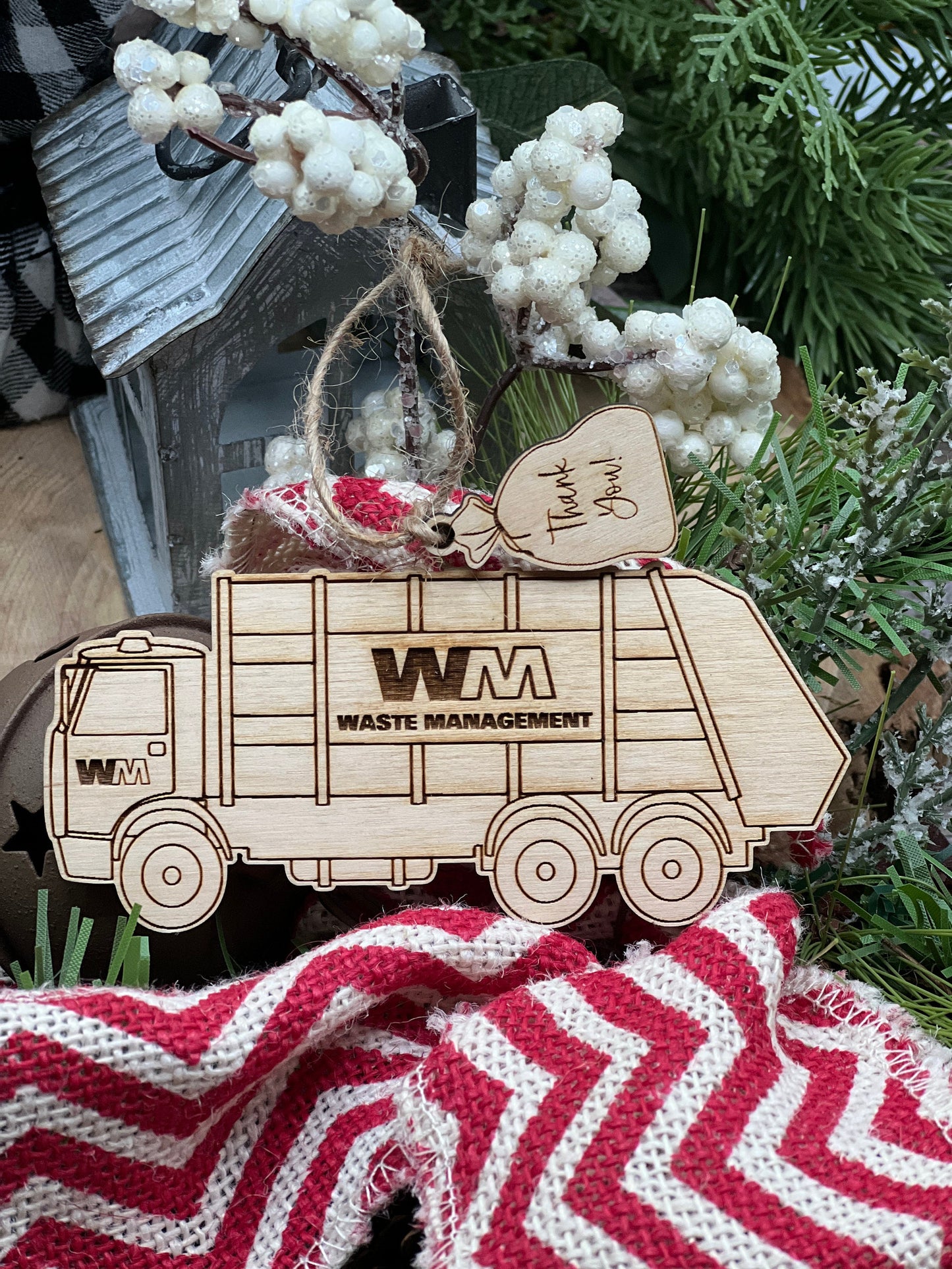 Garbage Truck Christmas Ornament