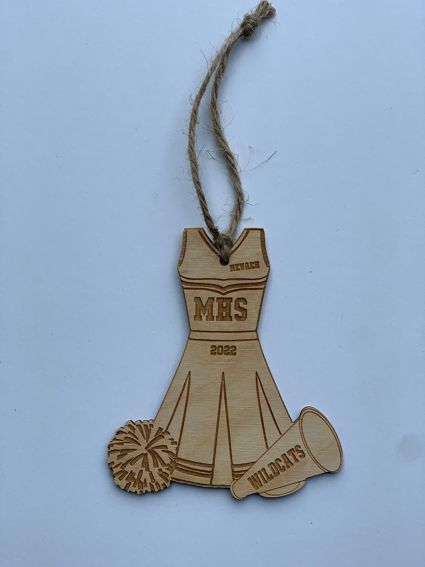 Personalized Cheerleading Christmas Ornament