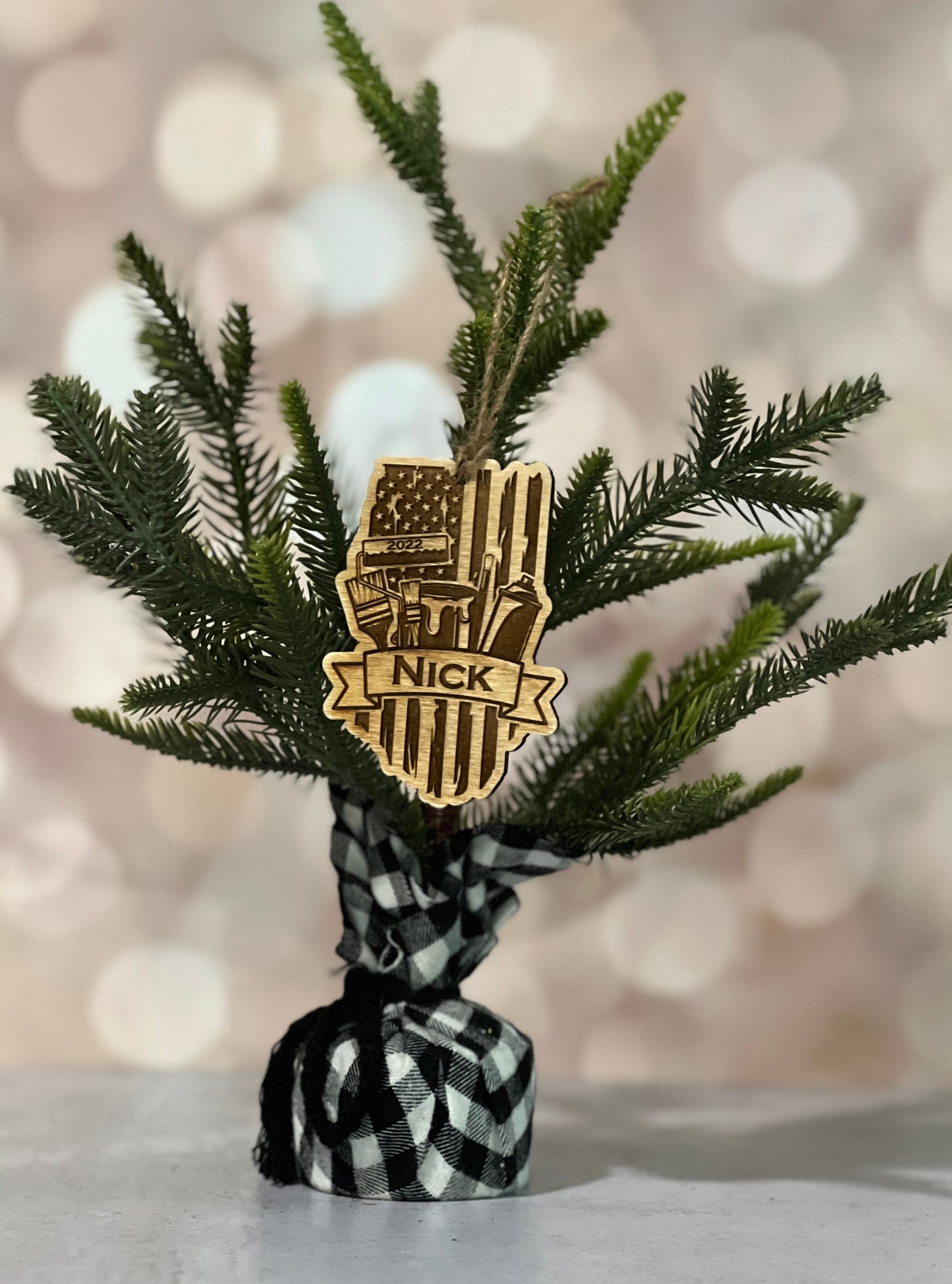 Personalized Painter Ornament