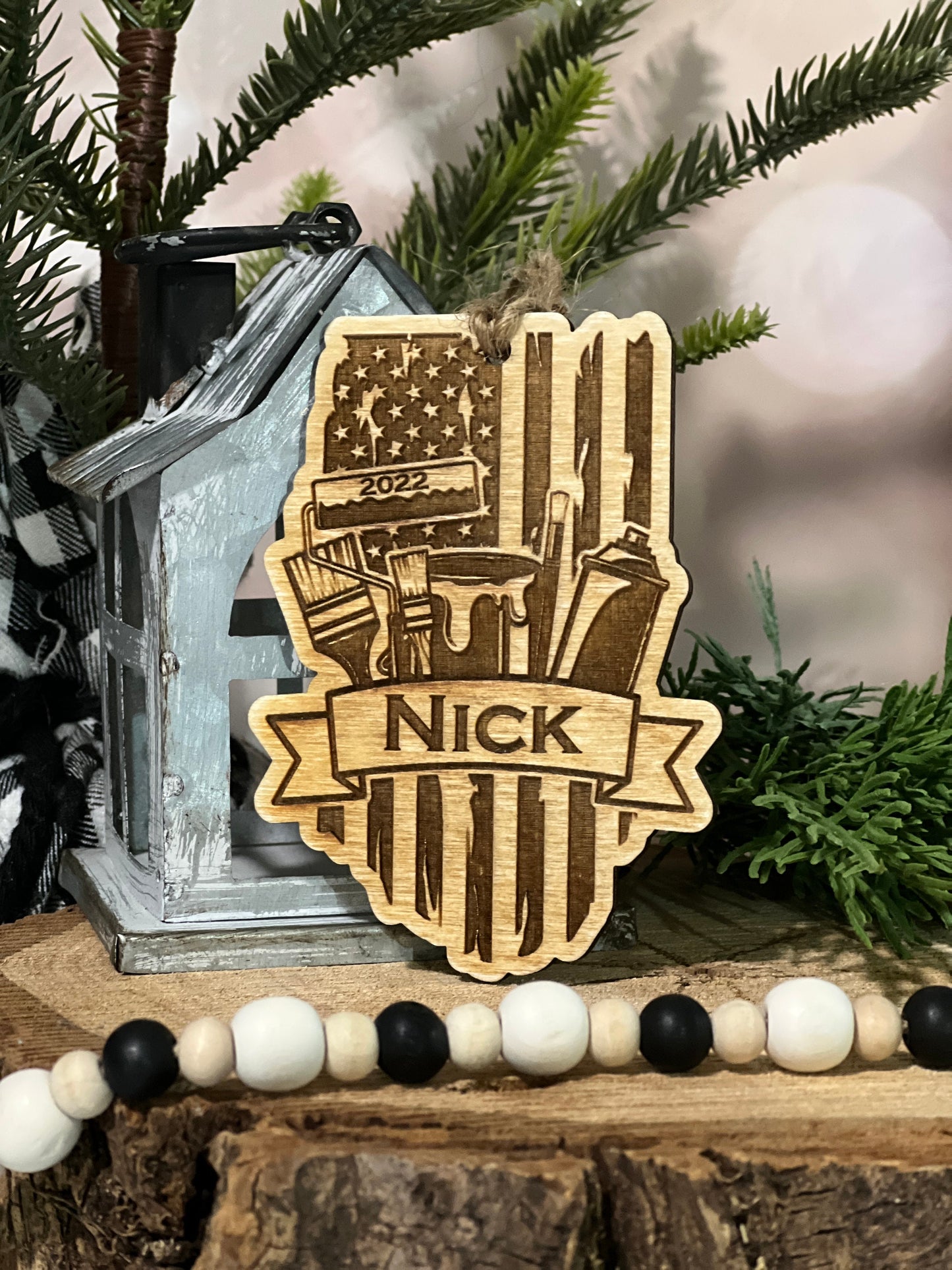 Personalized Painter Ornament