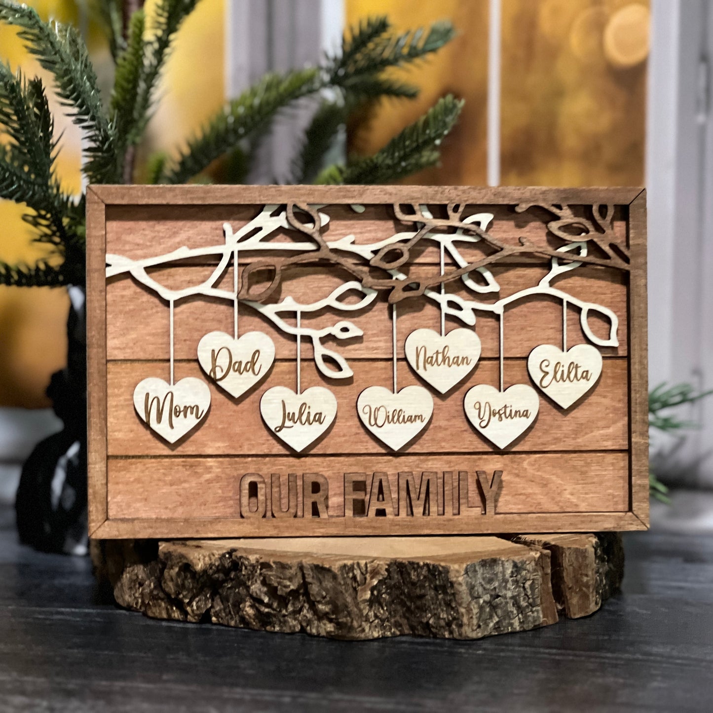 Personalized Family Tree Sign