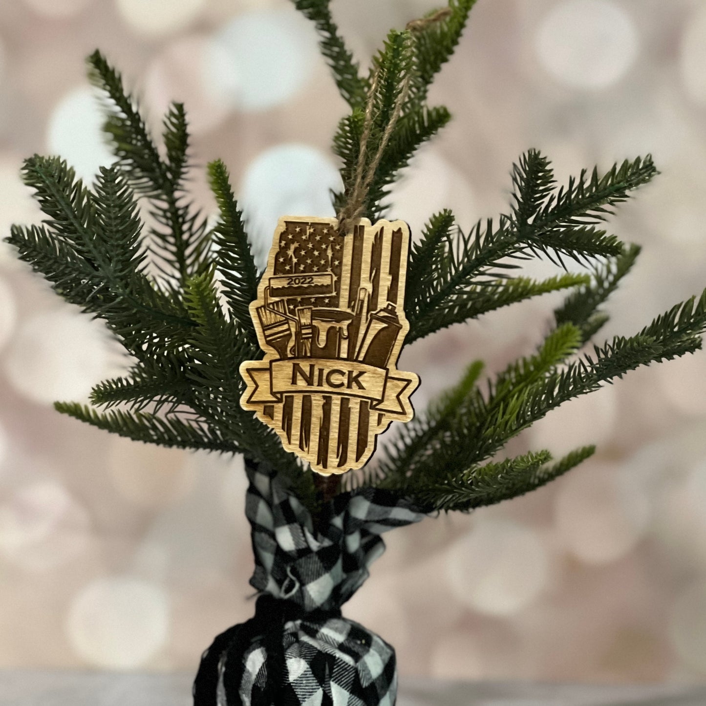 Personalized Welder Christmas Ornament