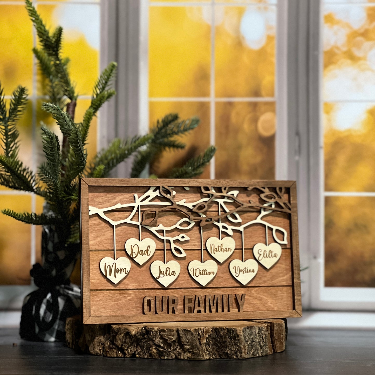 Personalized Family Tree Sign