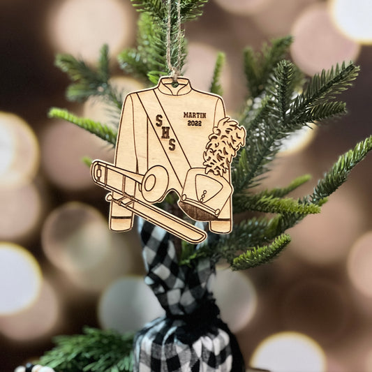 Trombone Christmas Ornament