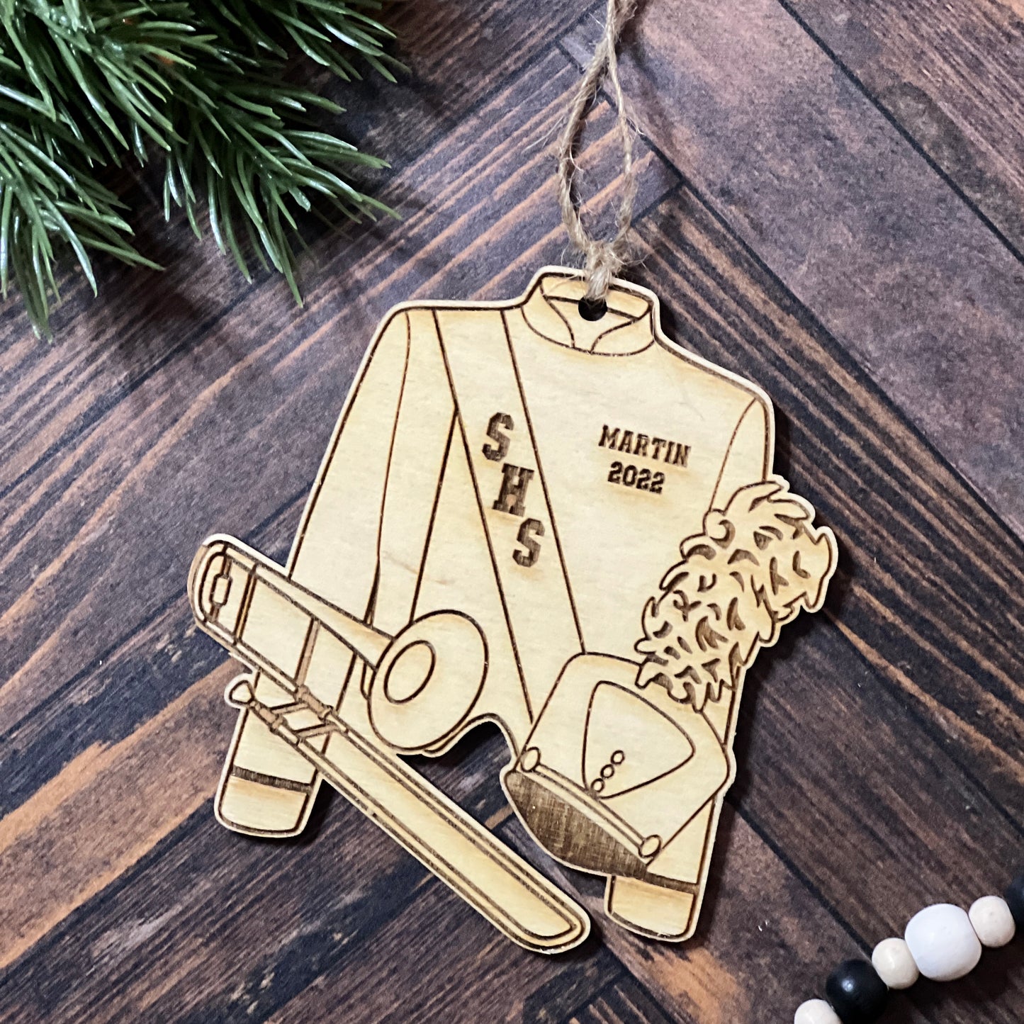 Trombone Christmas Ornament