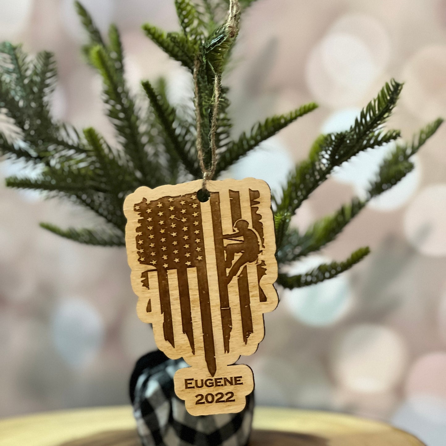 Personalized Electrician Ornament