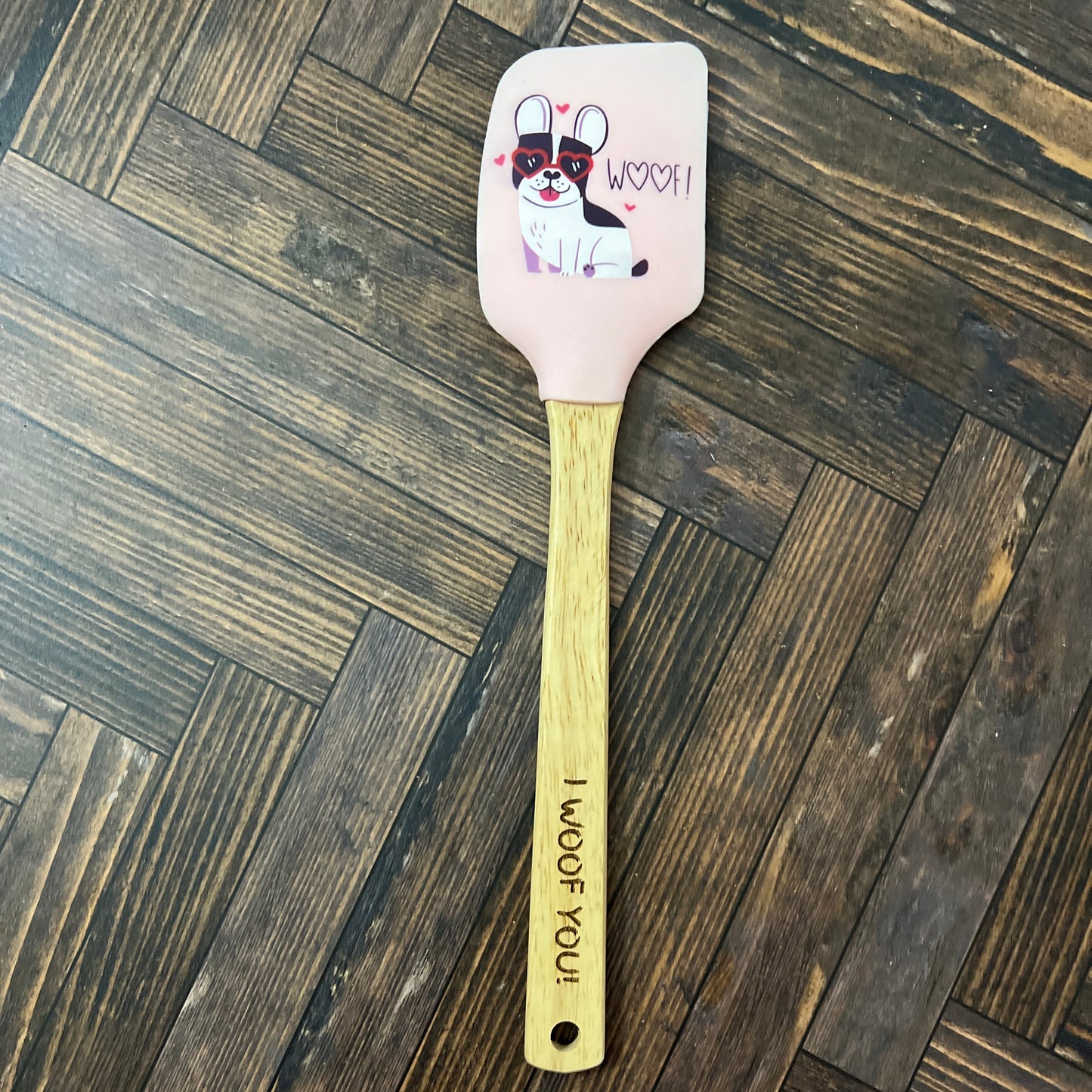 Personalized Silicone Wood Spatula