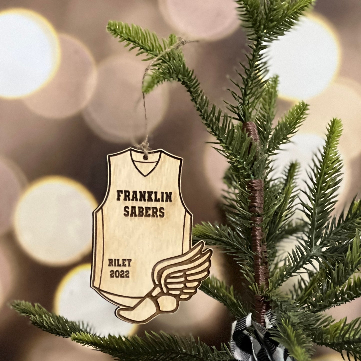 Track and Field Custom Ornament