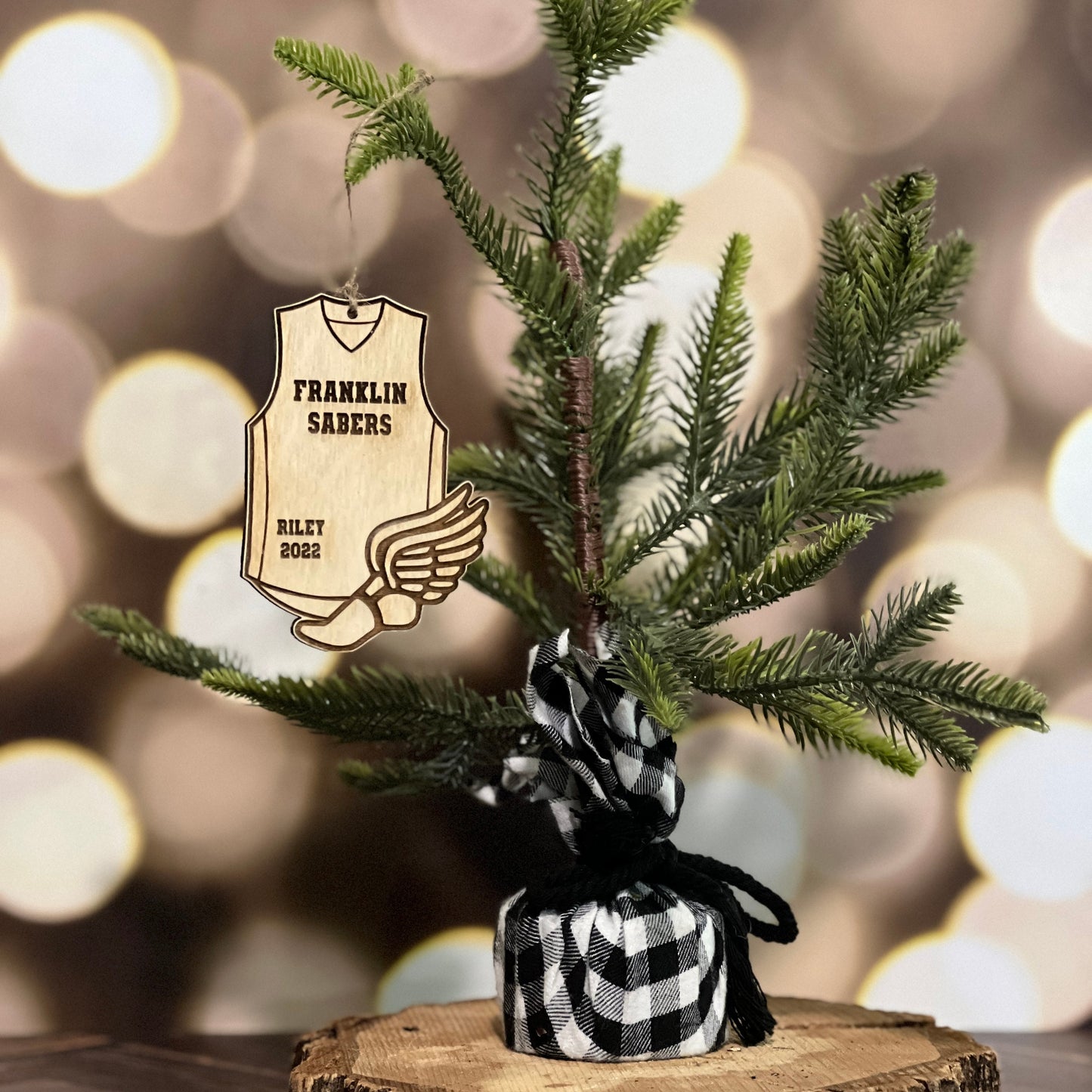 Track and Field Custom Ornament