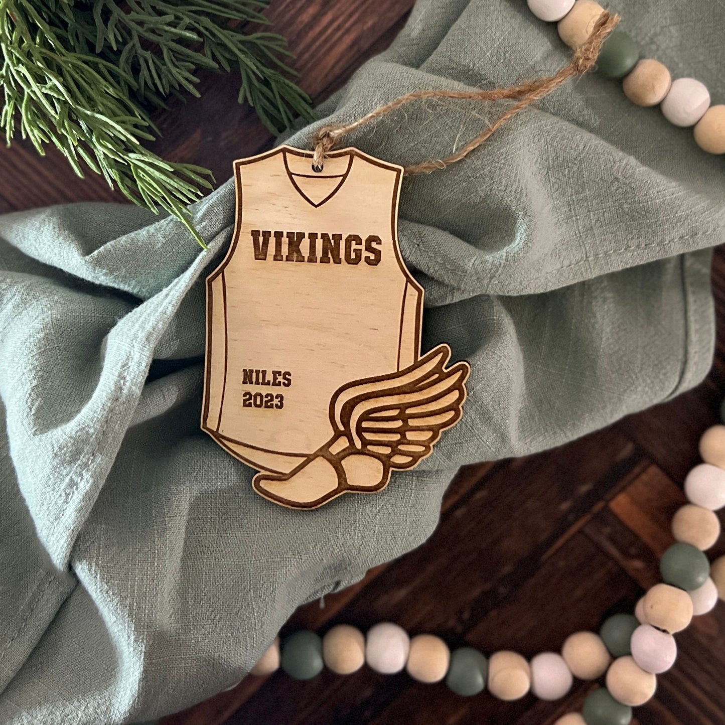 Track and Field Custom Ornament