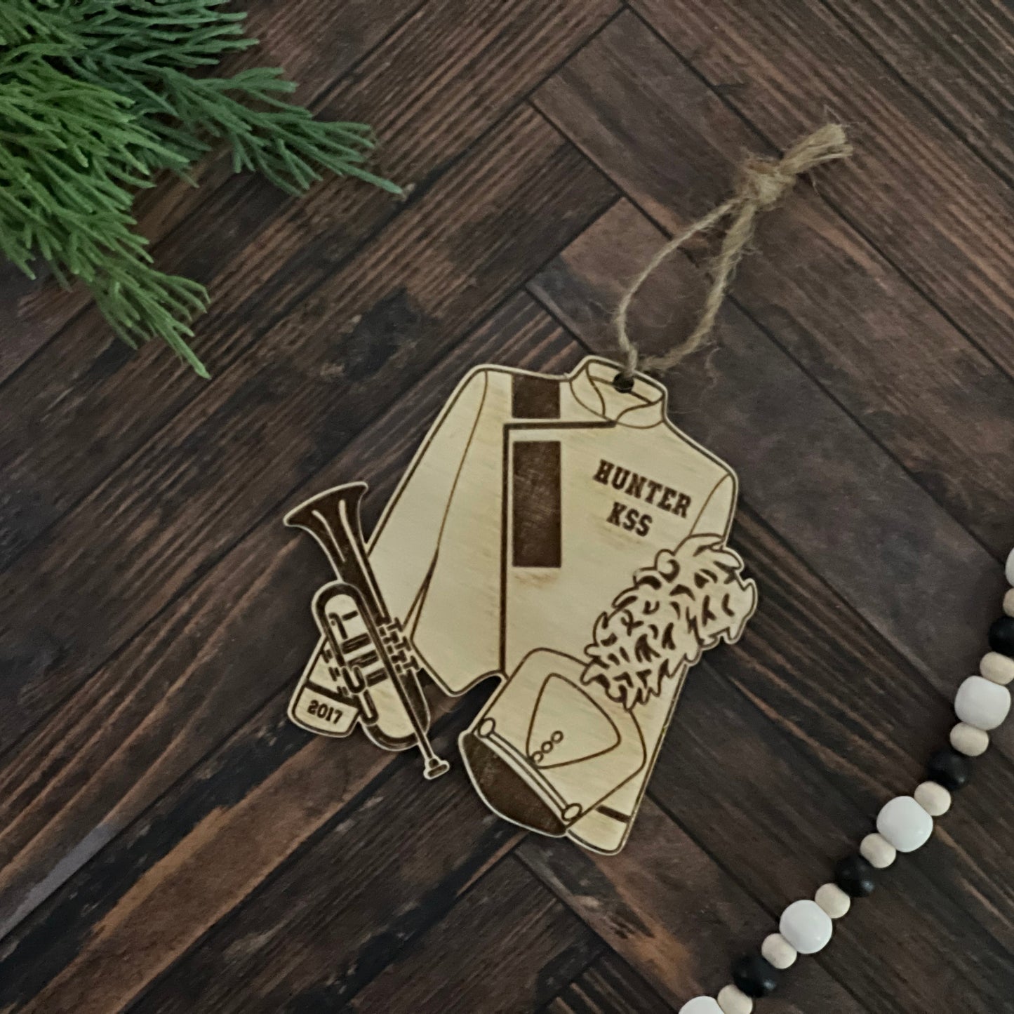 Personalized Wood Flute Ornament