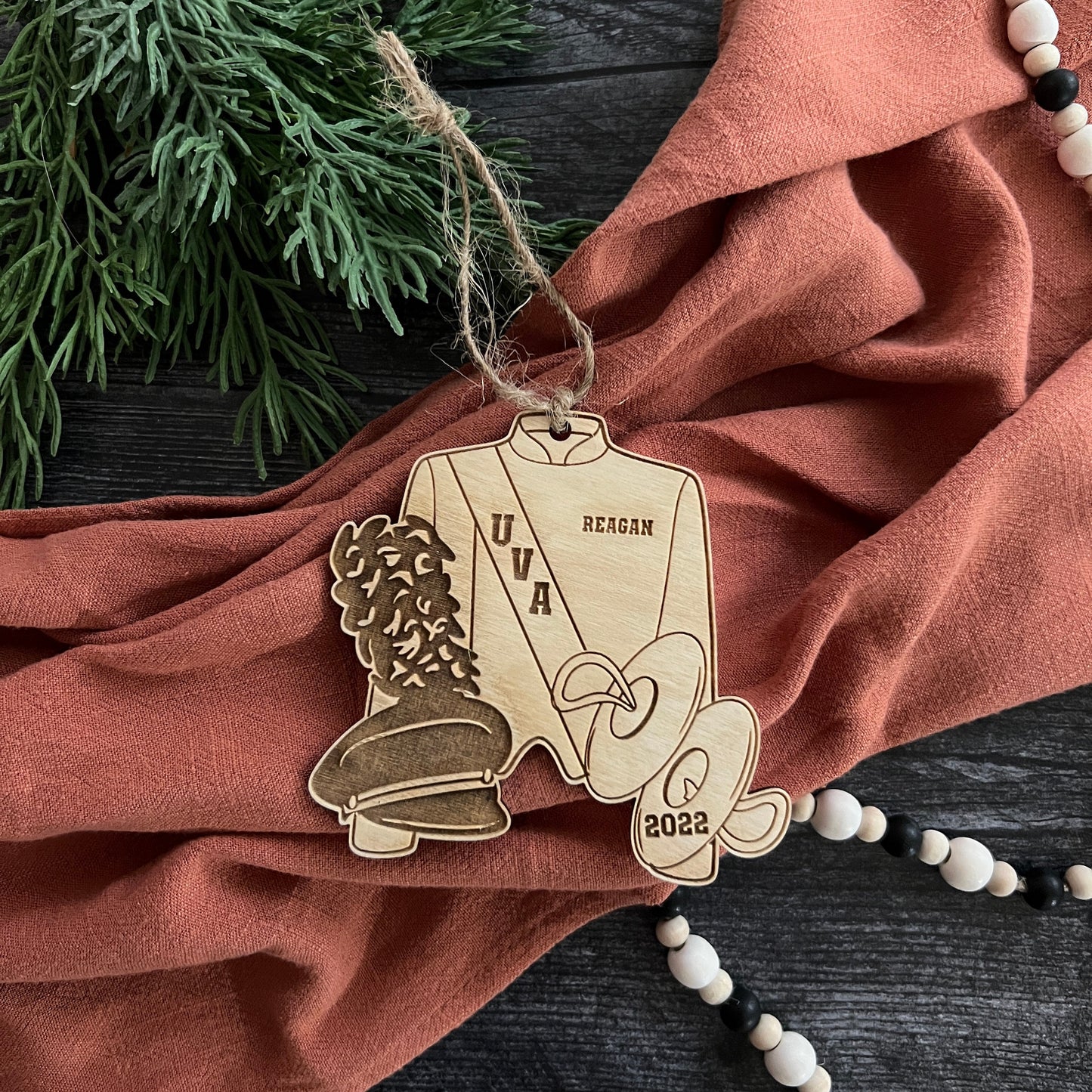 Personalized Saxophone Wood Ornaments