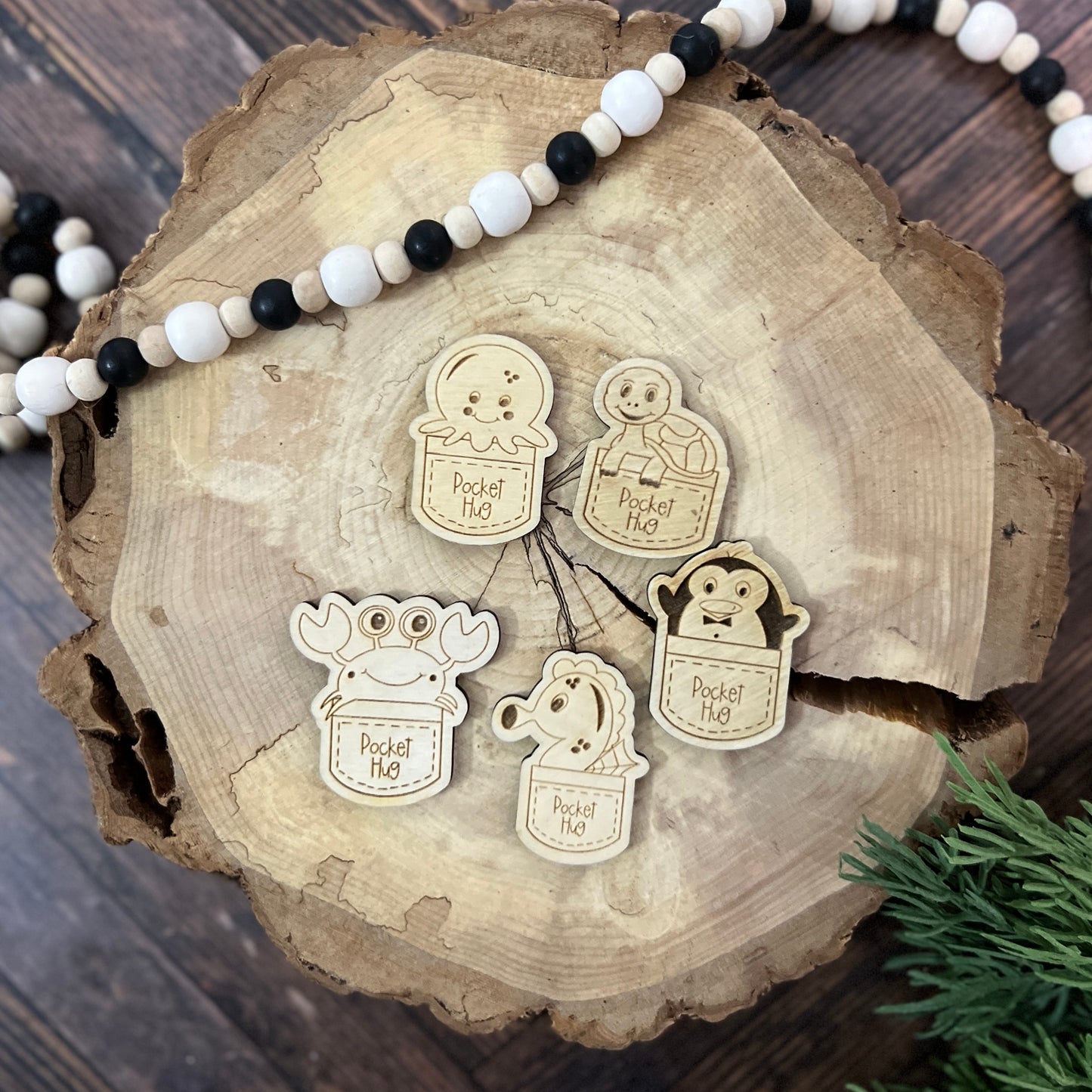 Wooden Pocket Hug Token Gift