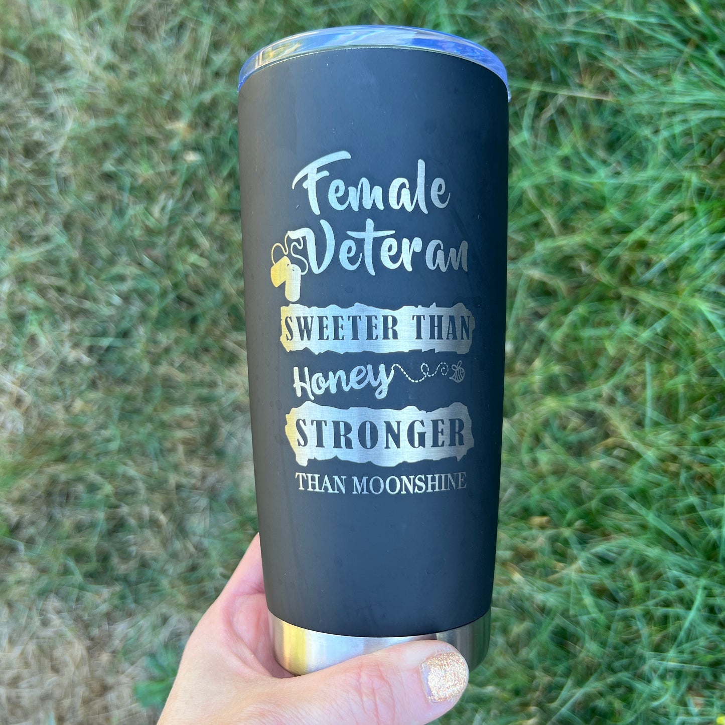 Female Veteran Coffee Cup