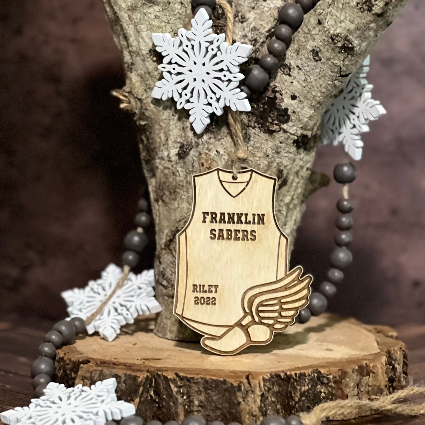 Track and Field Custom Ornament