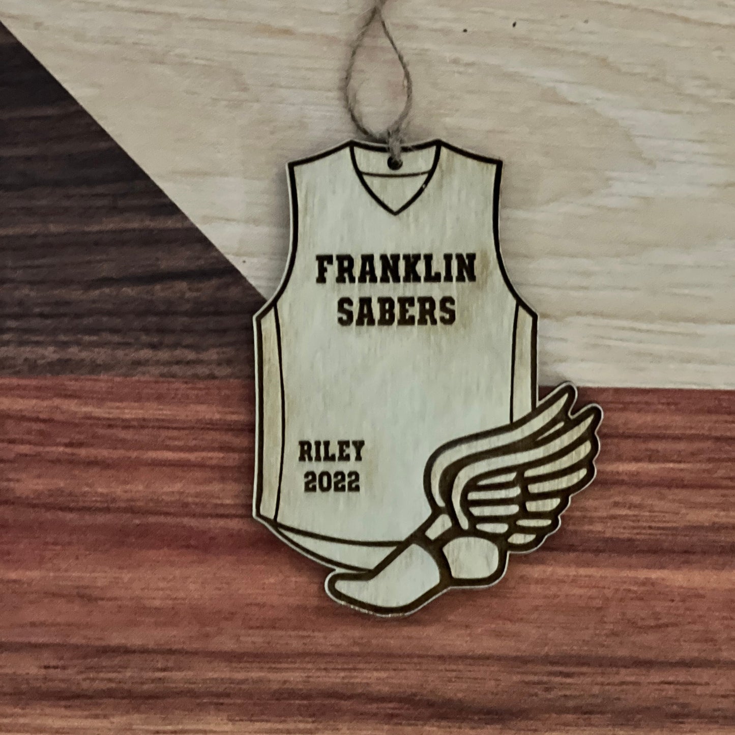 Track and Field Custom Ornament