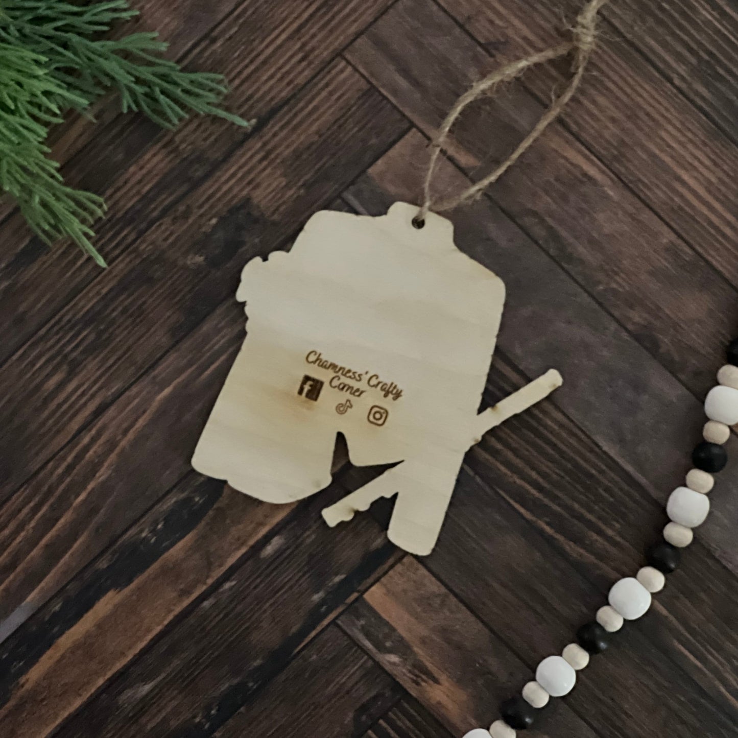 Personalized Wood Flute Ornament