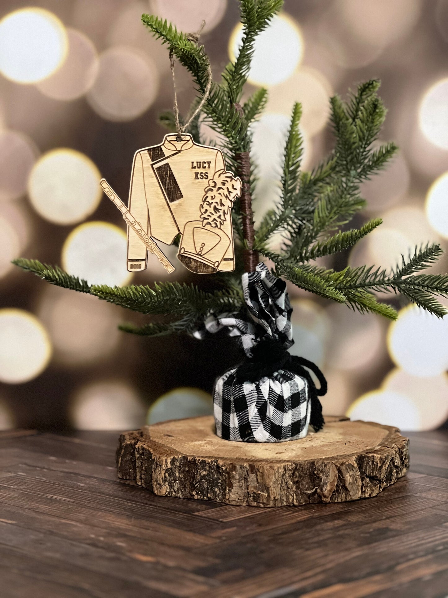 Personalized Wood Flute Ornament