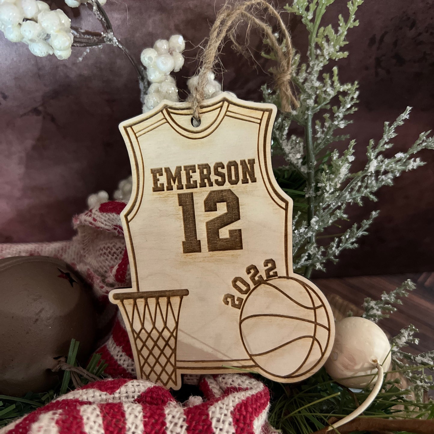 Basketball Ornament Personalized