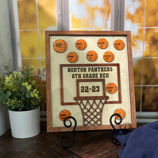 Basketball Coach Appreciation Sign