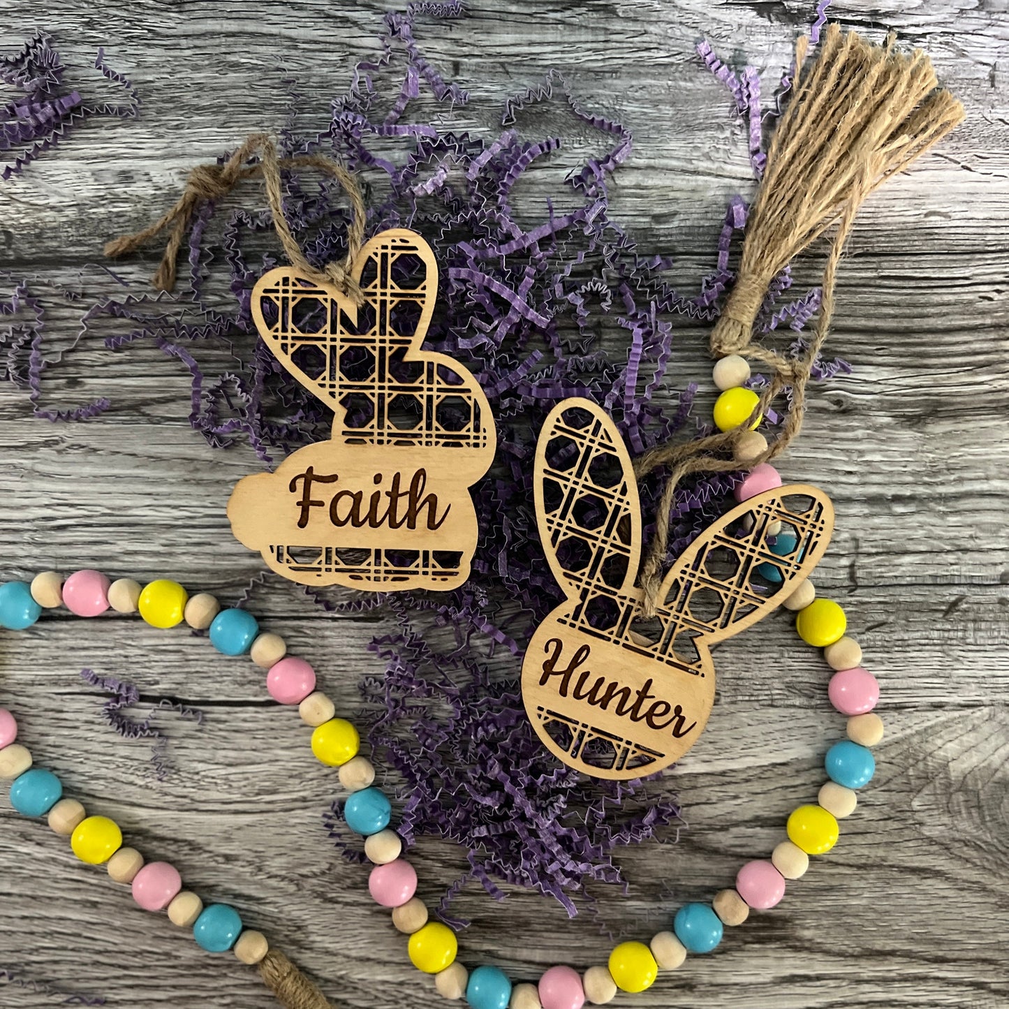 Easter Bunny Basket Tag