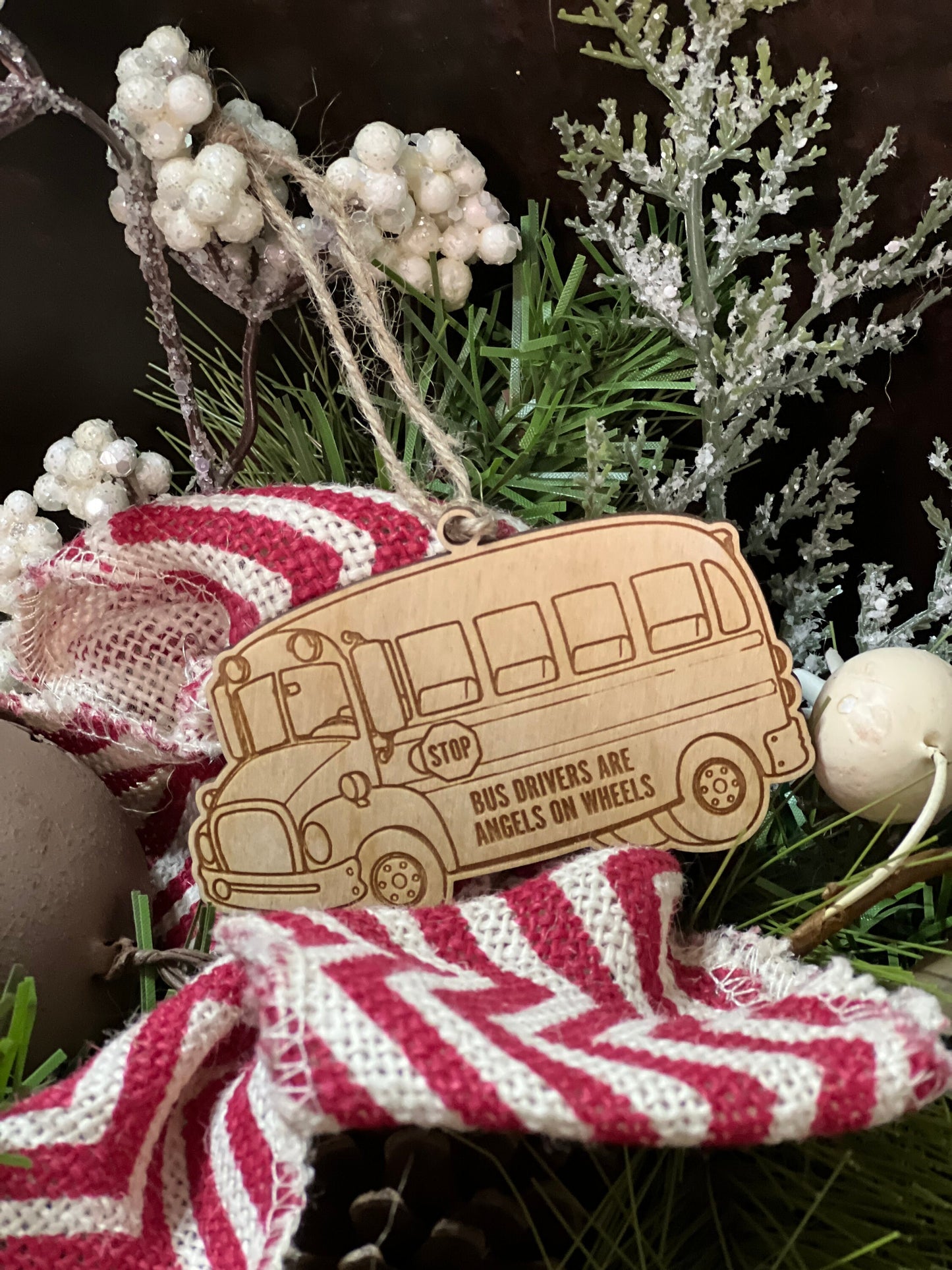 Bus Driver Christmas Ornaments