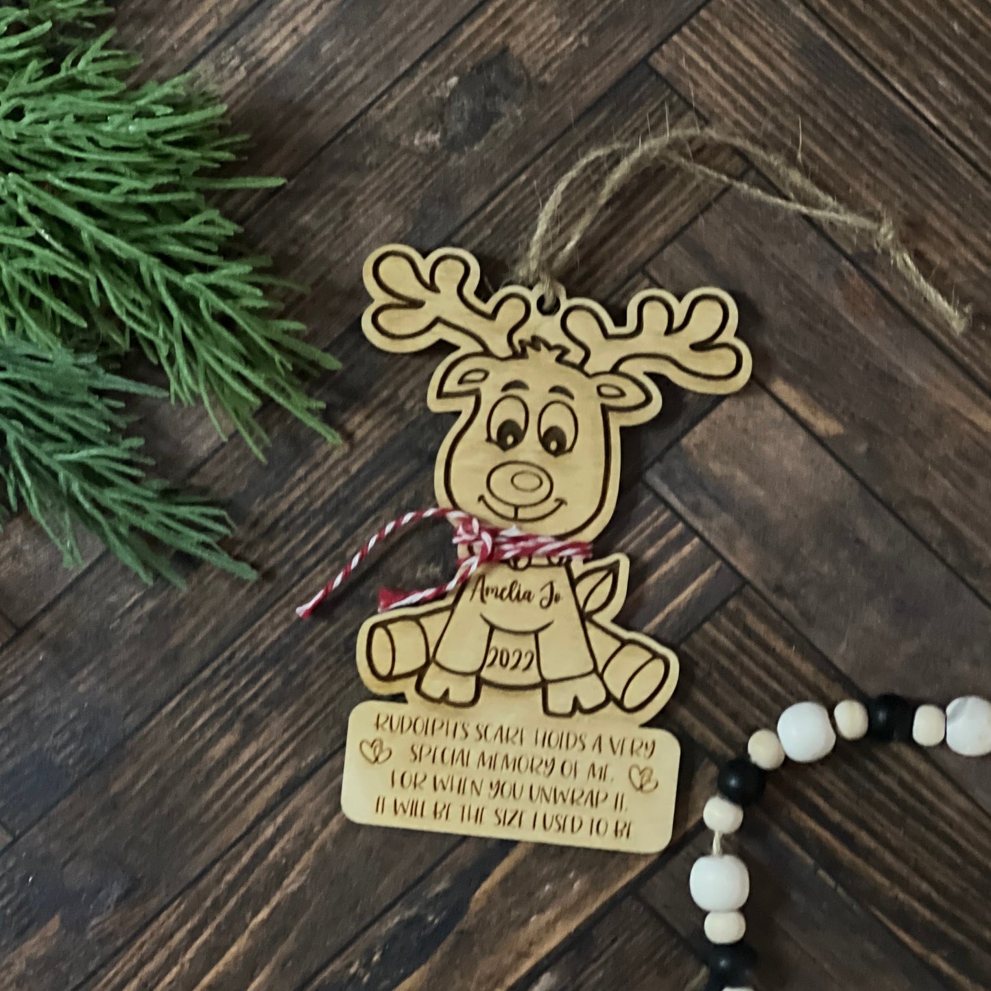 Reindeer Measurement Ornament