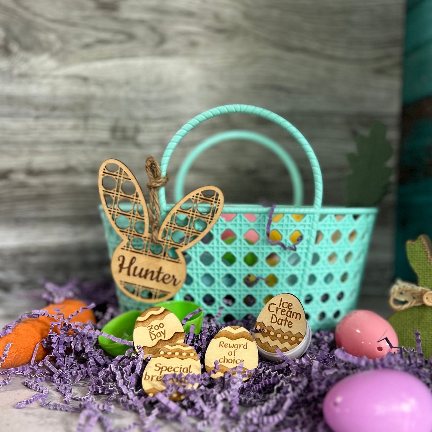 Easter Bunny Basket Tag