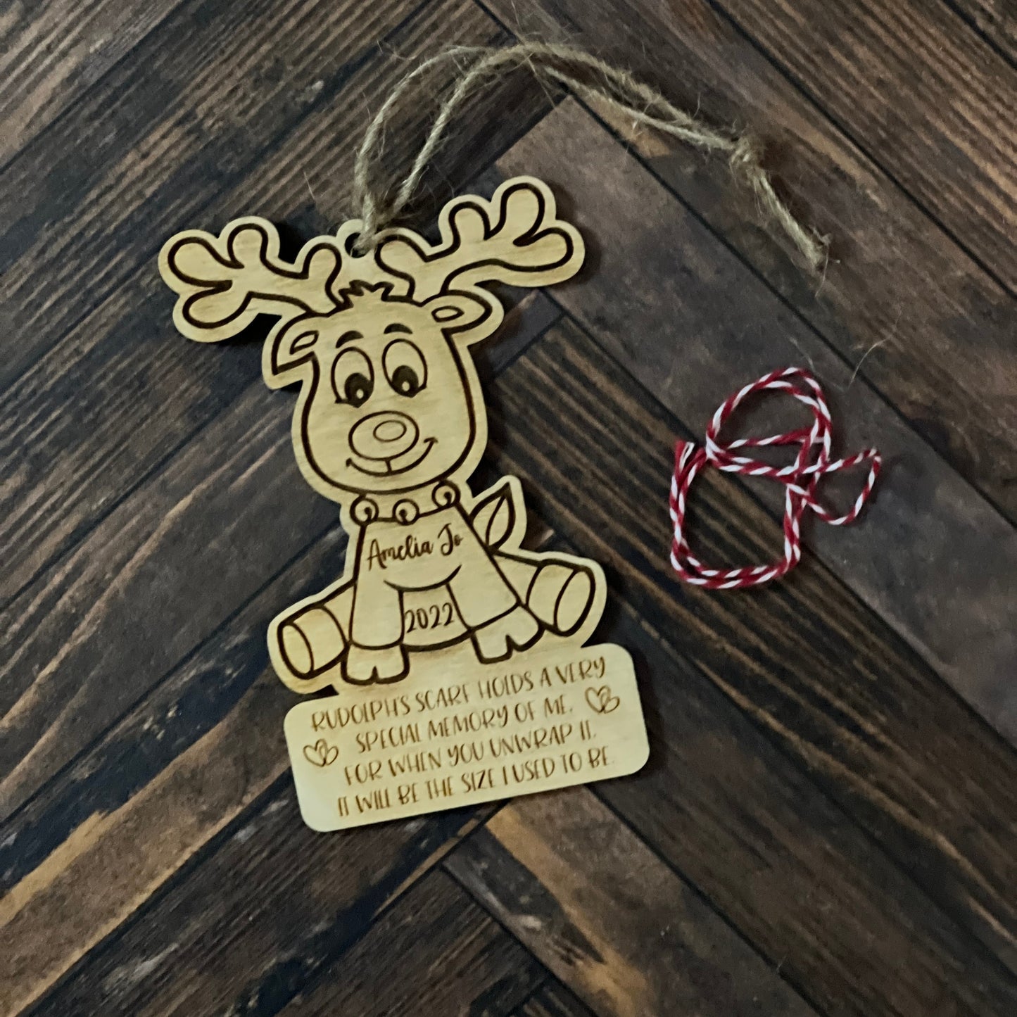 Reindeer Measurement Ornament