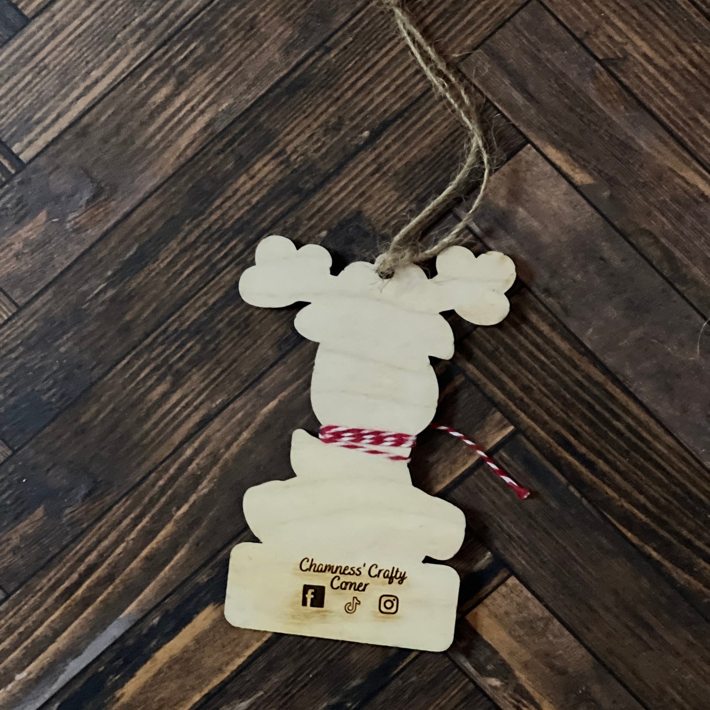 Reindeer Measurement Ornament