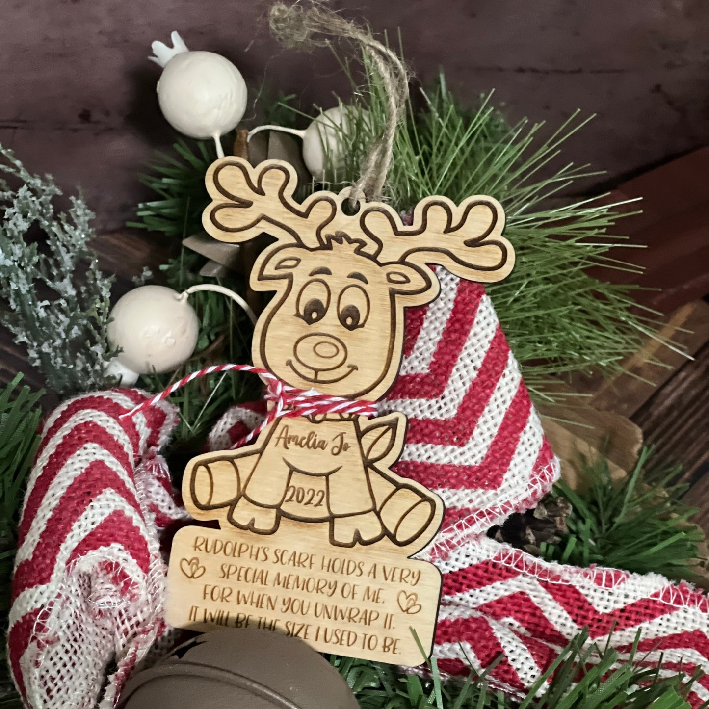 Reindeer Measurement Ornament